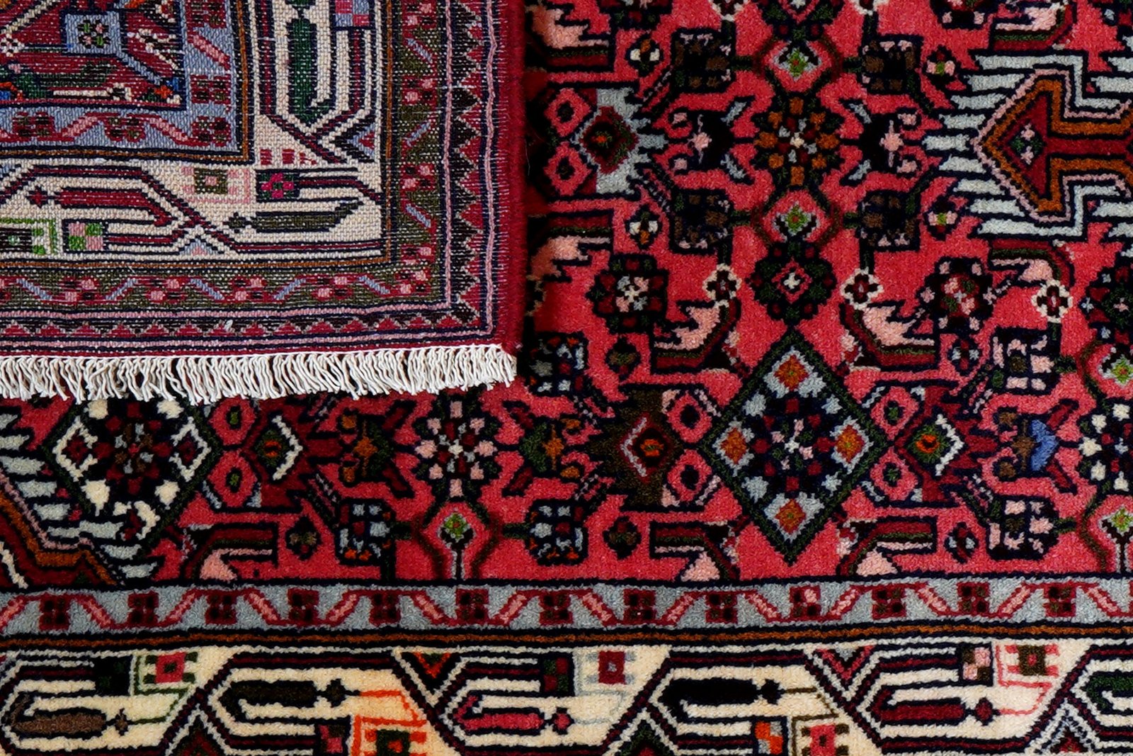 Assadabad — Hand-knotted, 83x207 cm, Red, 100% Virgin Wool | View 7