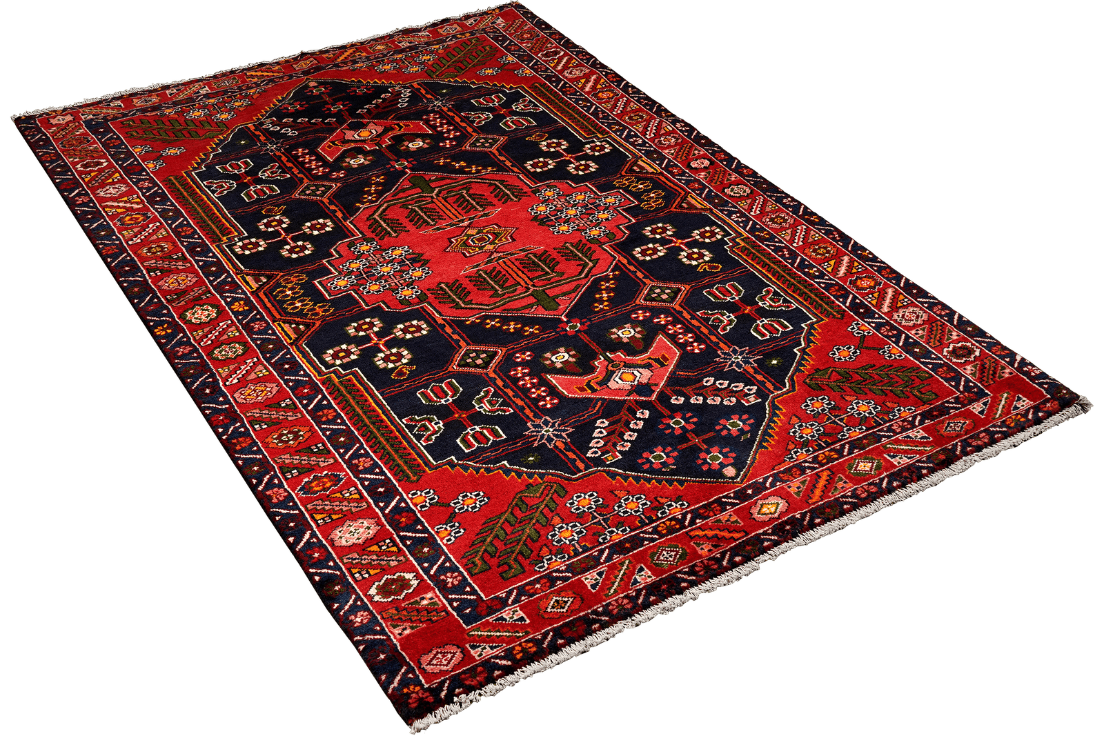 Shahsavan — Hand-knotted, 146x226 cm, Blue, 100% Virgin Wool | View 4
