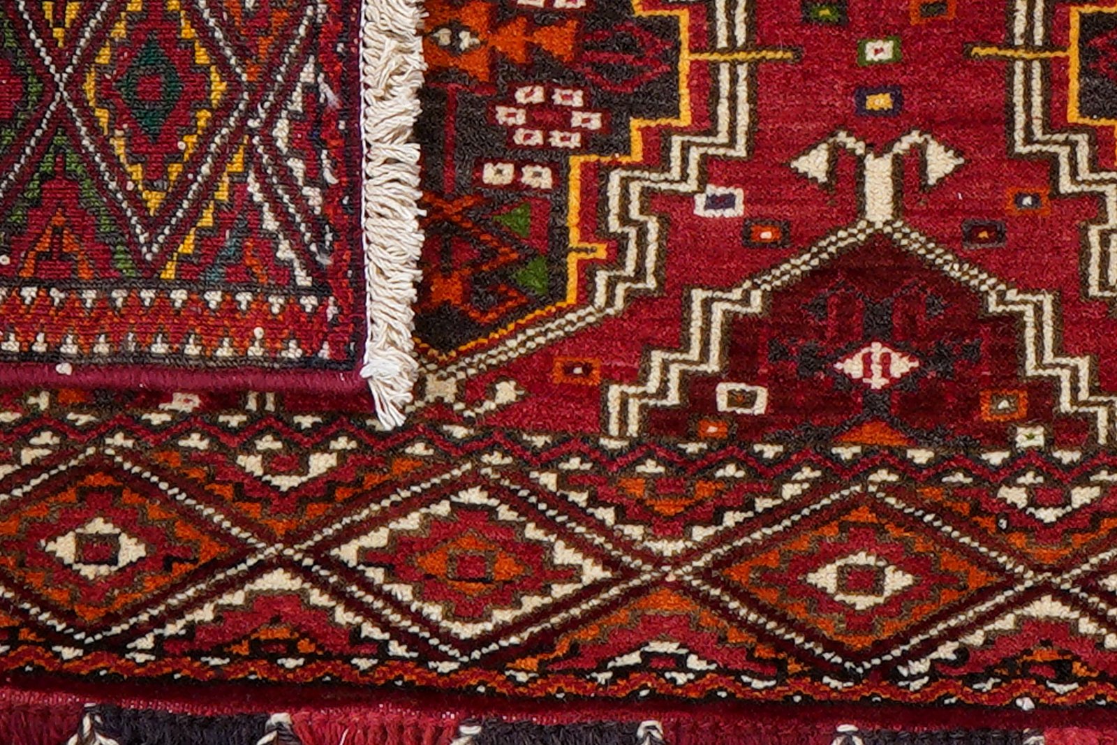Turkman — Hand-knotted, 104x44 cm, Red, 100% Virgin Wool | View 7