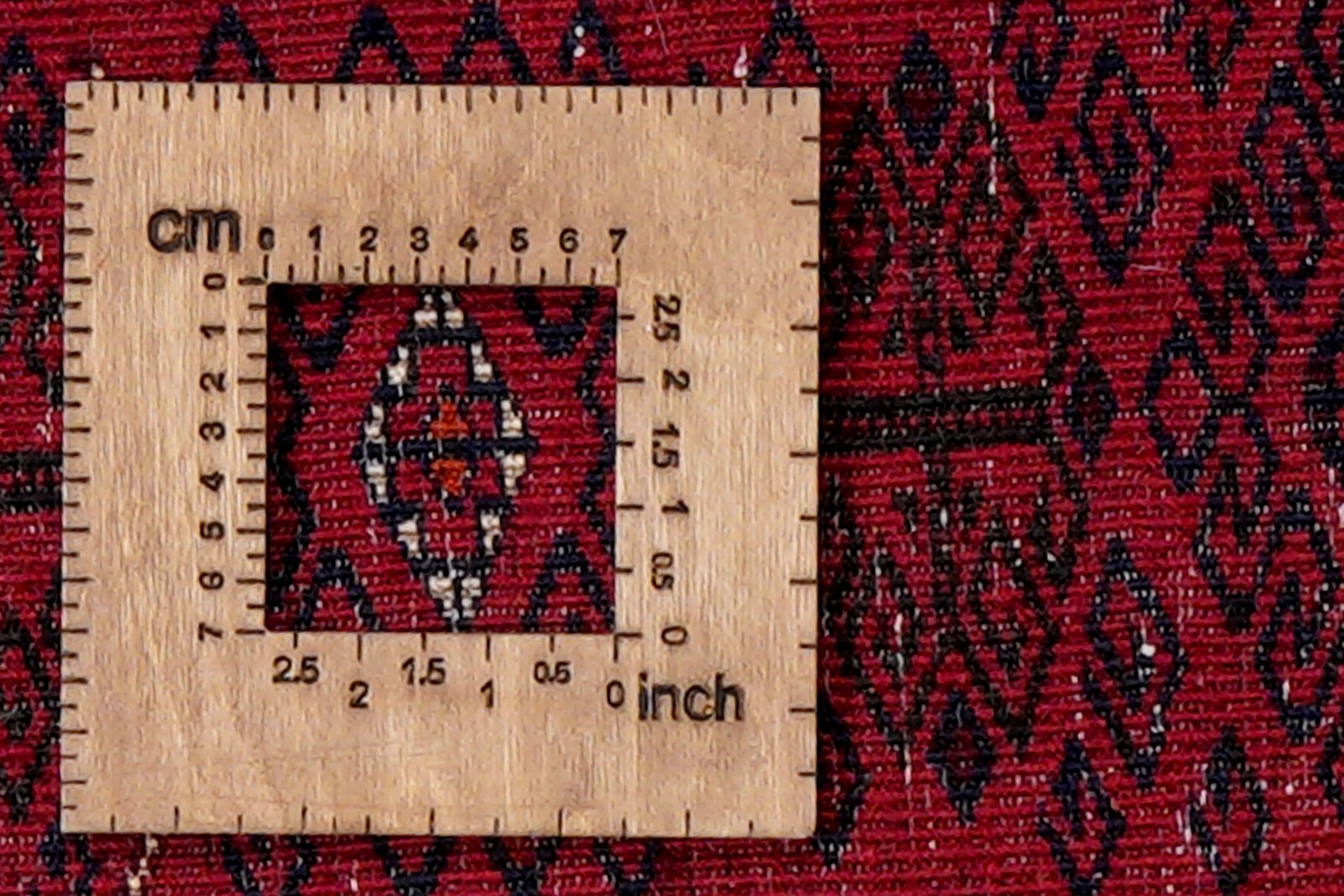 Belutch — Hand-knotted, 44x78 cm, Red, 100% Virgin Wool | View 8