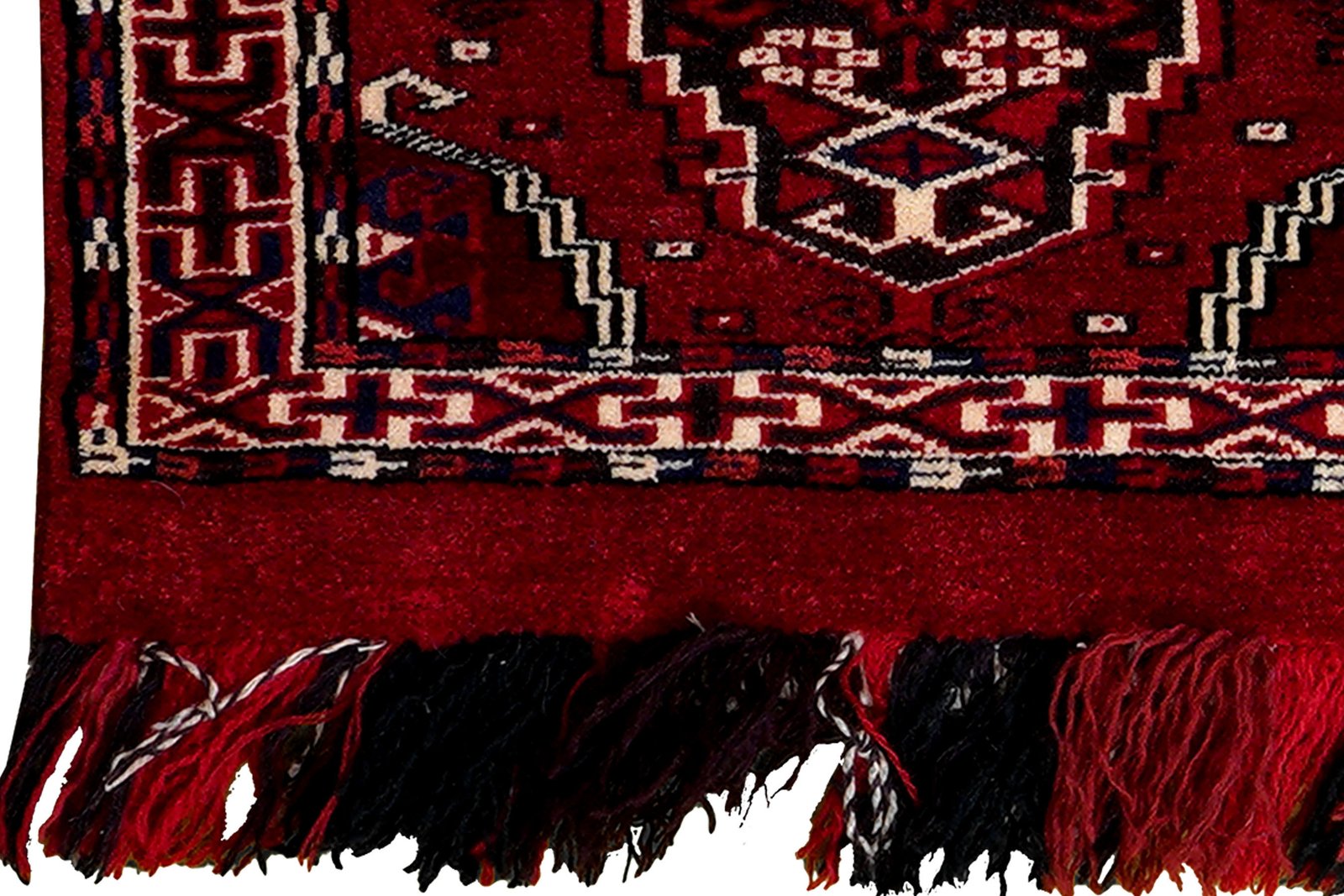 Turkman — Hand-knotted, 90x35 cm, Red, 100% Virgin Wool | View 3
