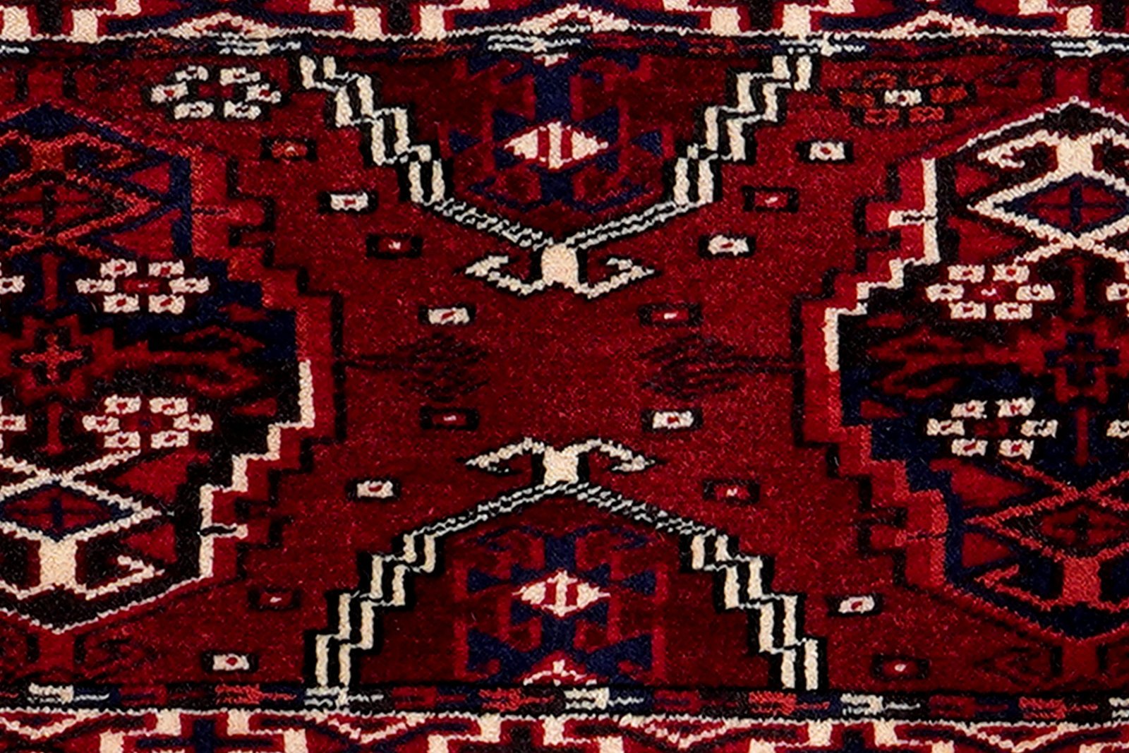 Turkman — Hand-knotted, 90x35 cm, Red, 100% Virgin Wool | View 6