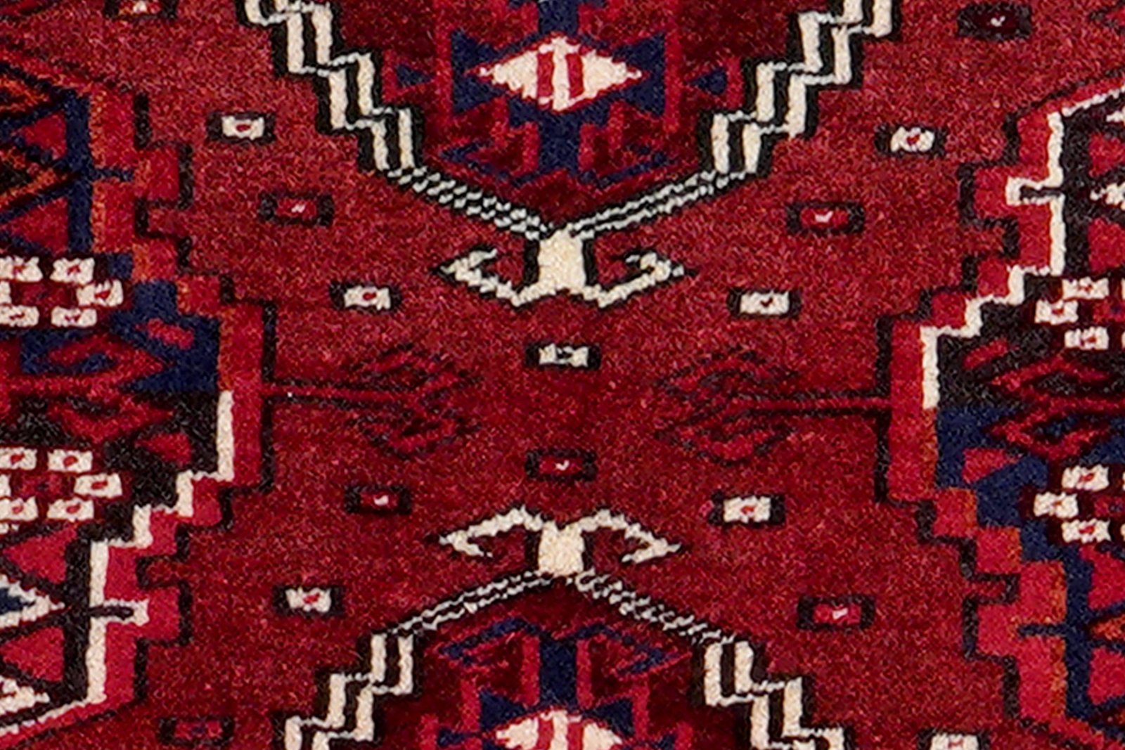 Turkman — Hand-knotted, 88x36 cm, Red, 100% Virgin Wool | View 6