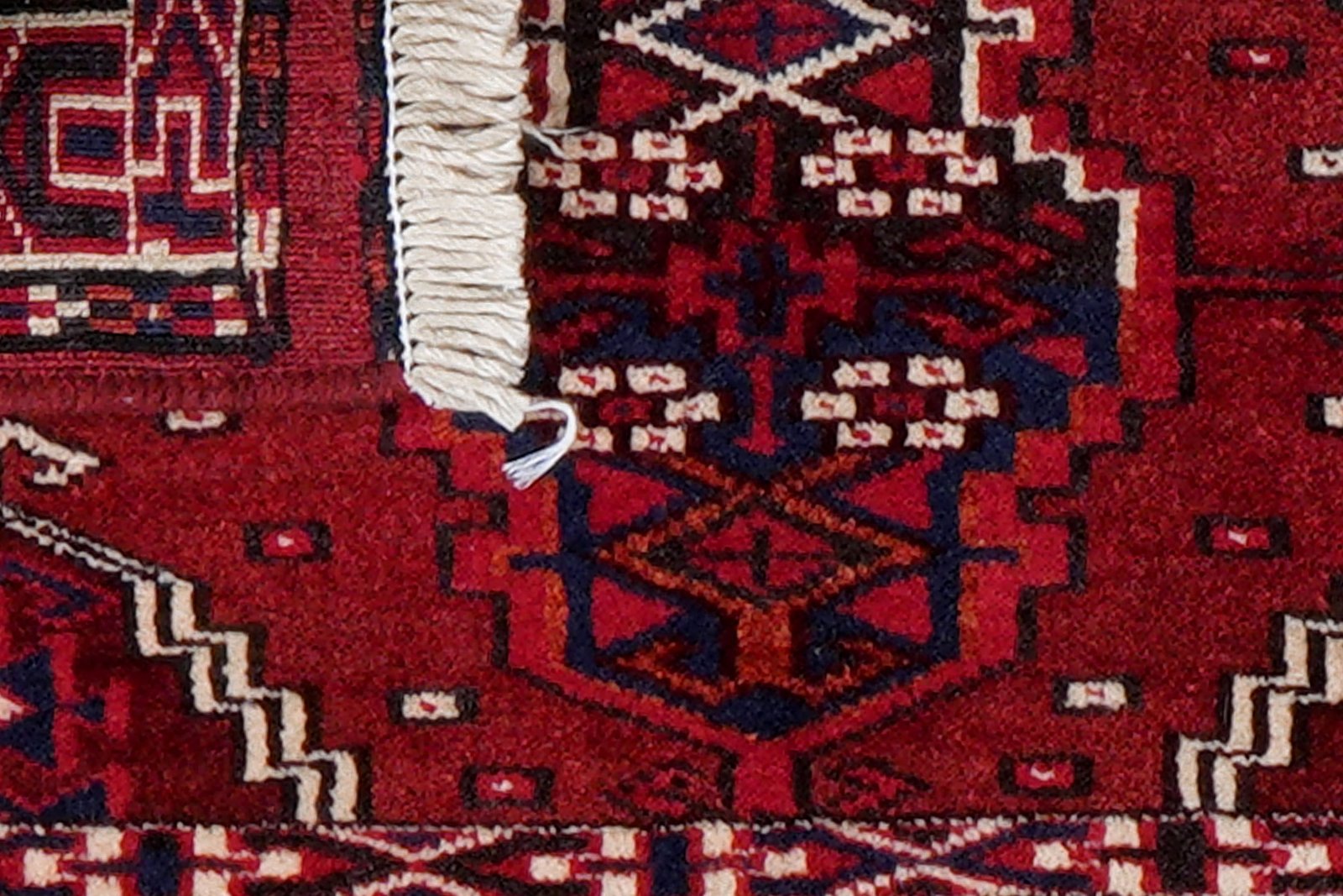 Turkman — Hand-knotted, 88x36 cm, Red, 100% Virgin Wool | View 7