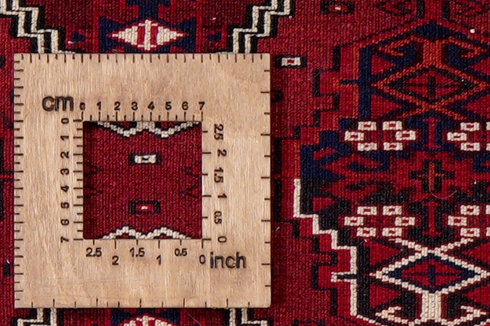 Turkman — Hand-knotted, 88x36 cm, Red, 100% Virgin Wool | View 8