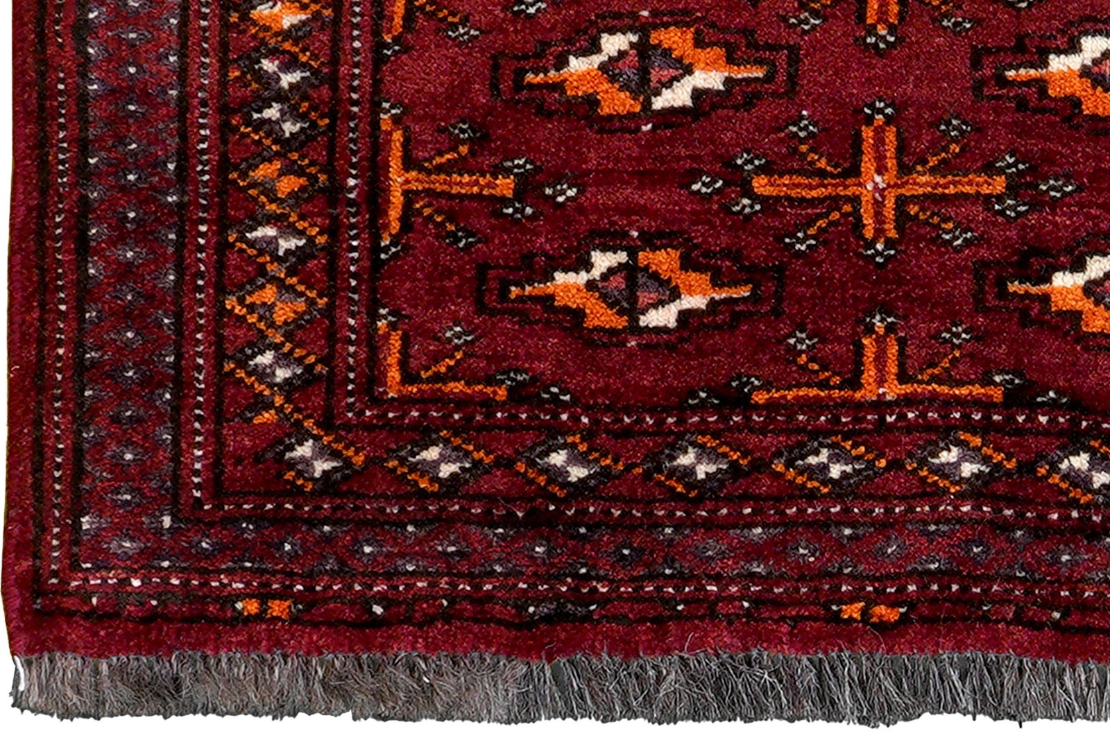 Turkman — Hand-knotted, 92x41 cm, Red, 100% Virgin Wool | View 3