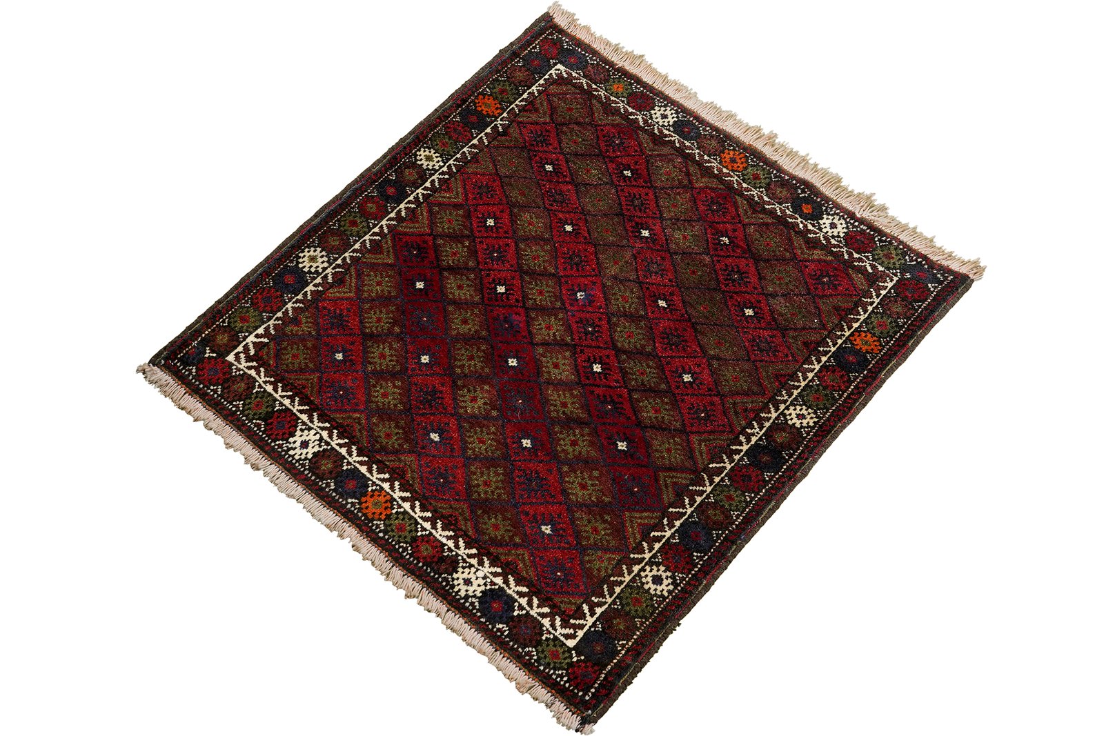 Gashgai — Hand-knotted, 90x85 cm, Multicolor, 100% Virgin Wool | View 5