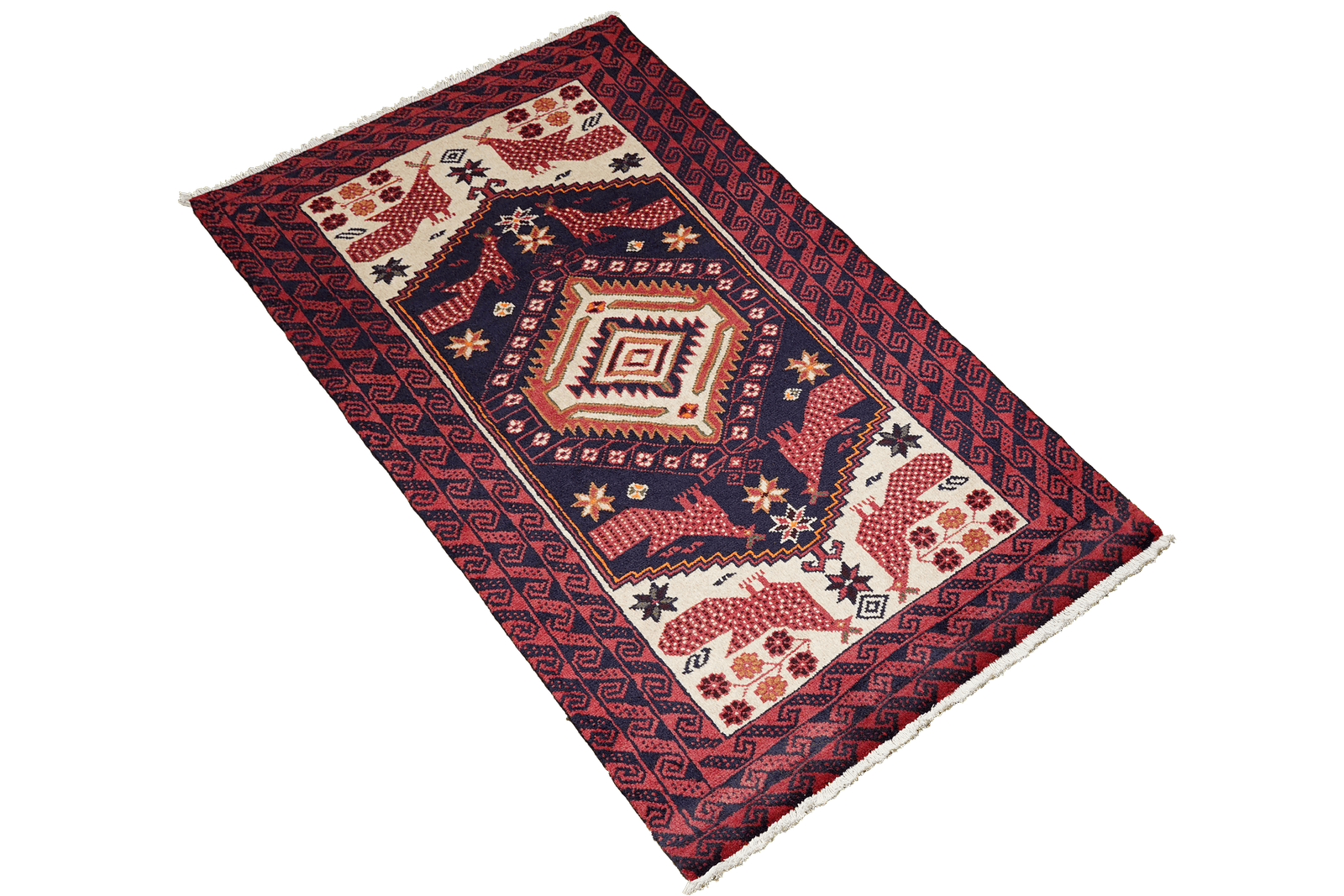 Belutch — Hand-knotted, 91x194 cm, Blue, 100% Virgin Wool | View 4