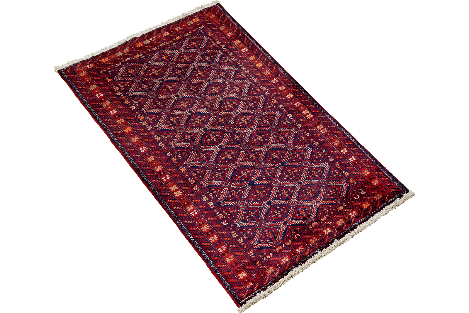 Belutch — Hand-knotted, 94x177 cm, Blue, 100% Virgin Wool | View 4