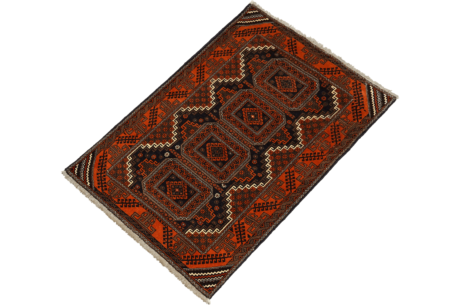 Belutch — Hand-knotted, 90x153 cm, Black, 100% Virgin Wool | View 5