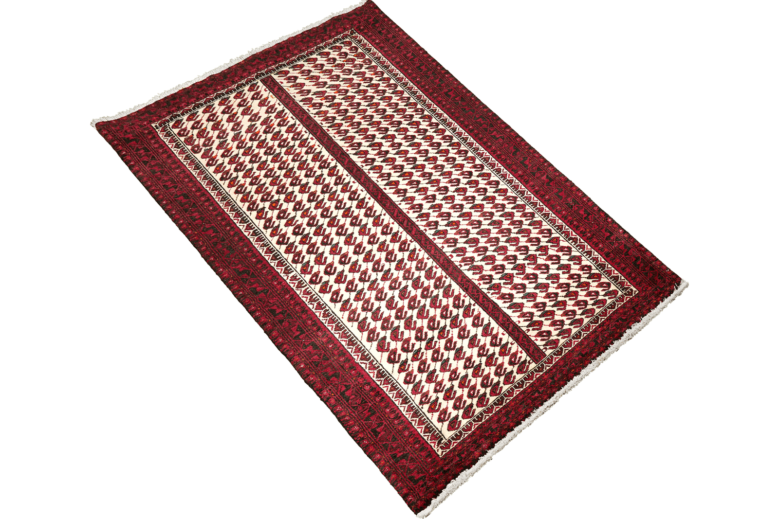 Belutch — Hand-knotted, 103x192 cm, Beige, 100% Virgin Wool | View 4