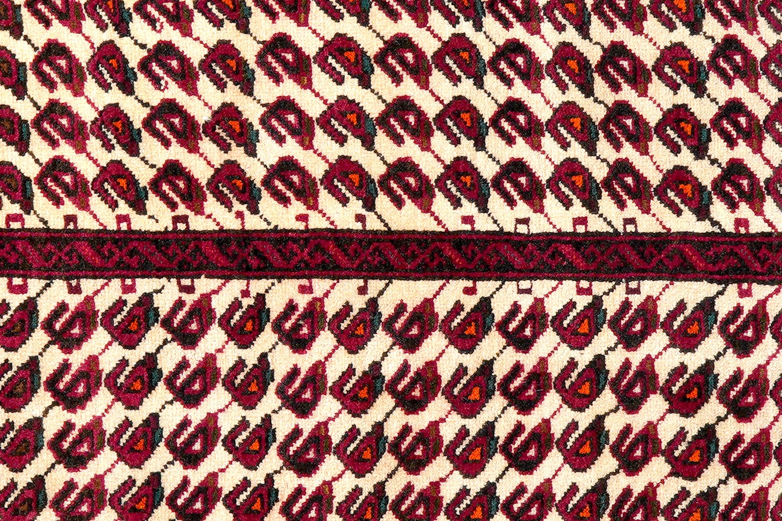 Belutch — Hand-knotted, 103x192 cm, Beige, 100% Virgin Wool | View 6