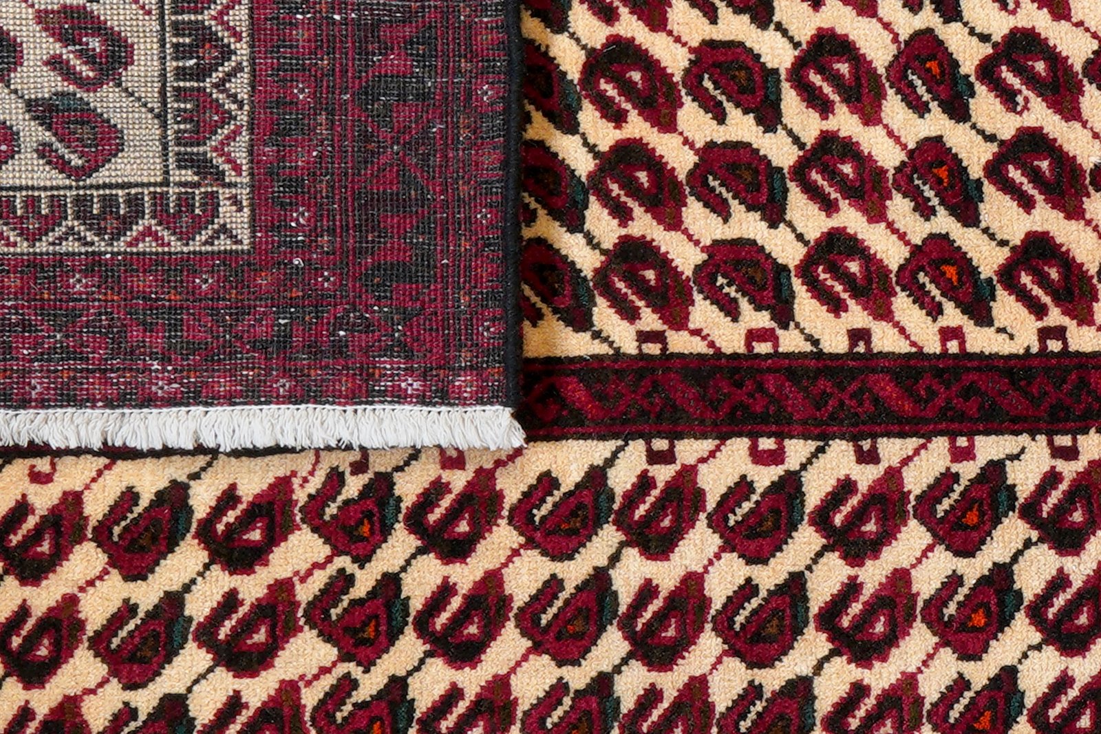 Belutch — Hand-knotted, 103x192 cm, Beige, 100% Virgin Wool | View 7