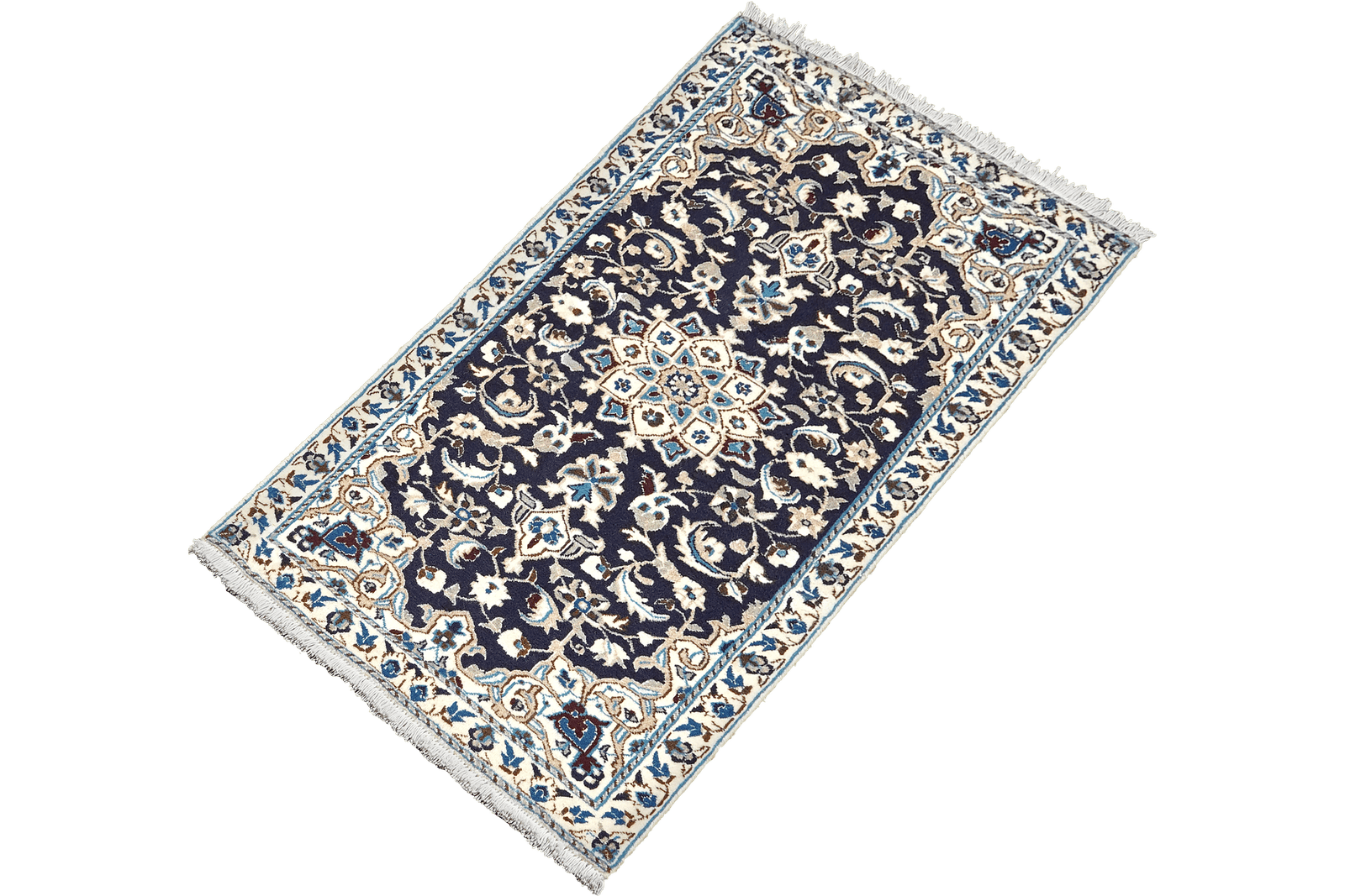 Nain 12La — Hand-knotted, 67x136 cm, Blue, 100% Virgin Wool | View 5