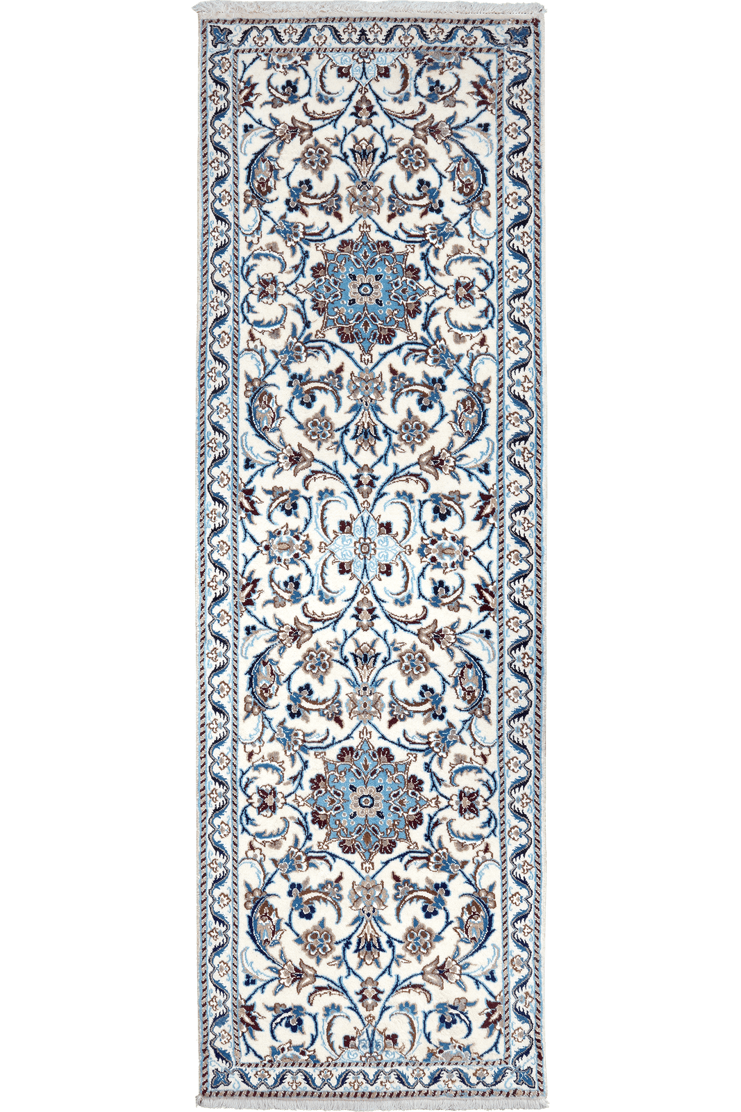 Nain 12La — Hand-knotted, 65x204 cm, Beige, 100% Virgin Wool | Main view