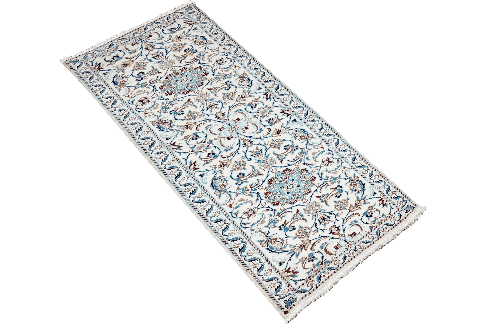 Nain 12La — Hand-knotted, 65x204 cm, Beige, 100% Virgin Wool | View 4