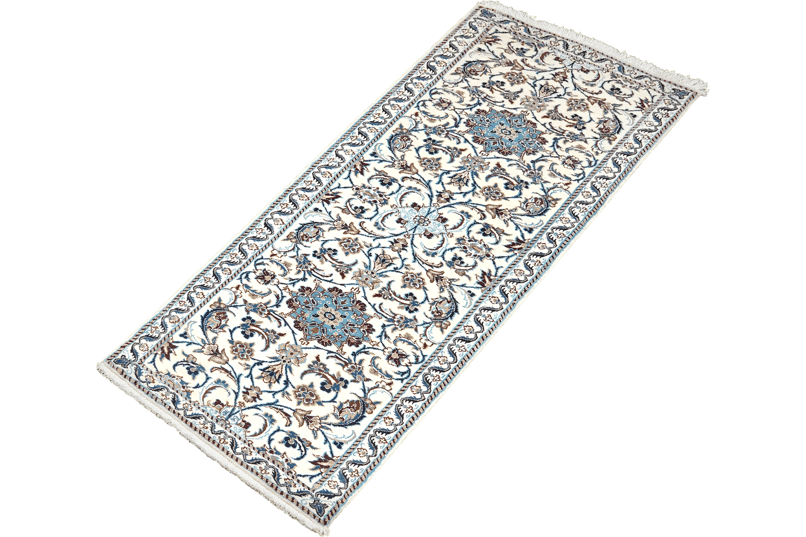 Nain 12La — Hand-knotted, 65x204 cm, Beige, 100% Virgin Wool | View 5