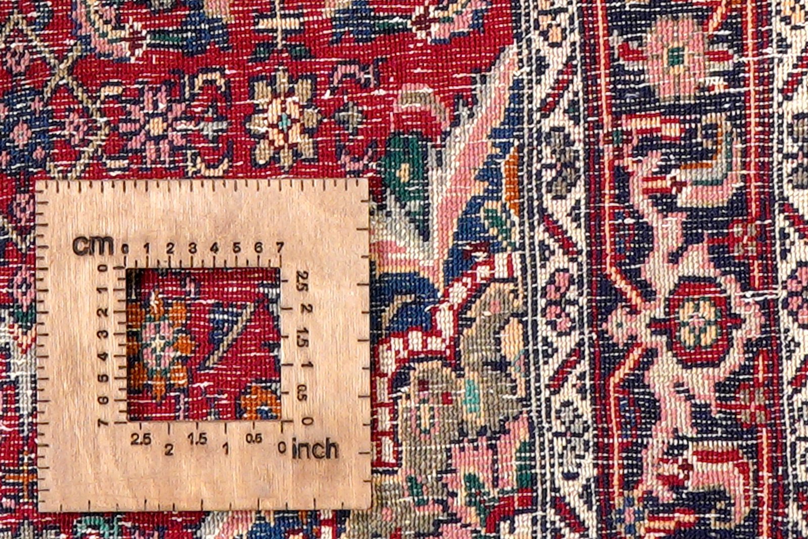Bidjar Zandjan — Hand-knotted, 101x150 cm, Red, 100% Virgin Wool | View 8