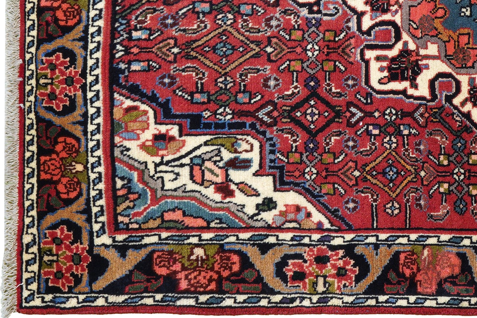Bidjar Zandjan — Hand-knotted, 102x146 cm, Red, 100% Virgin Wool | View 3
