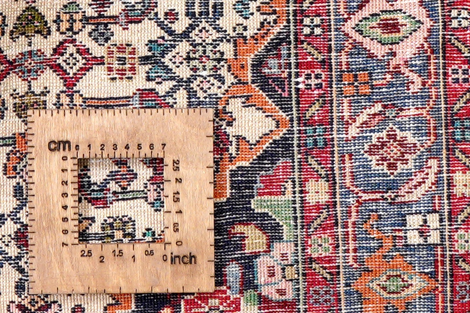 Bidjar Zandjan — Hand-knotted, 100x152 cm, Beige, 100% Virgin Wool | View 8