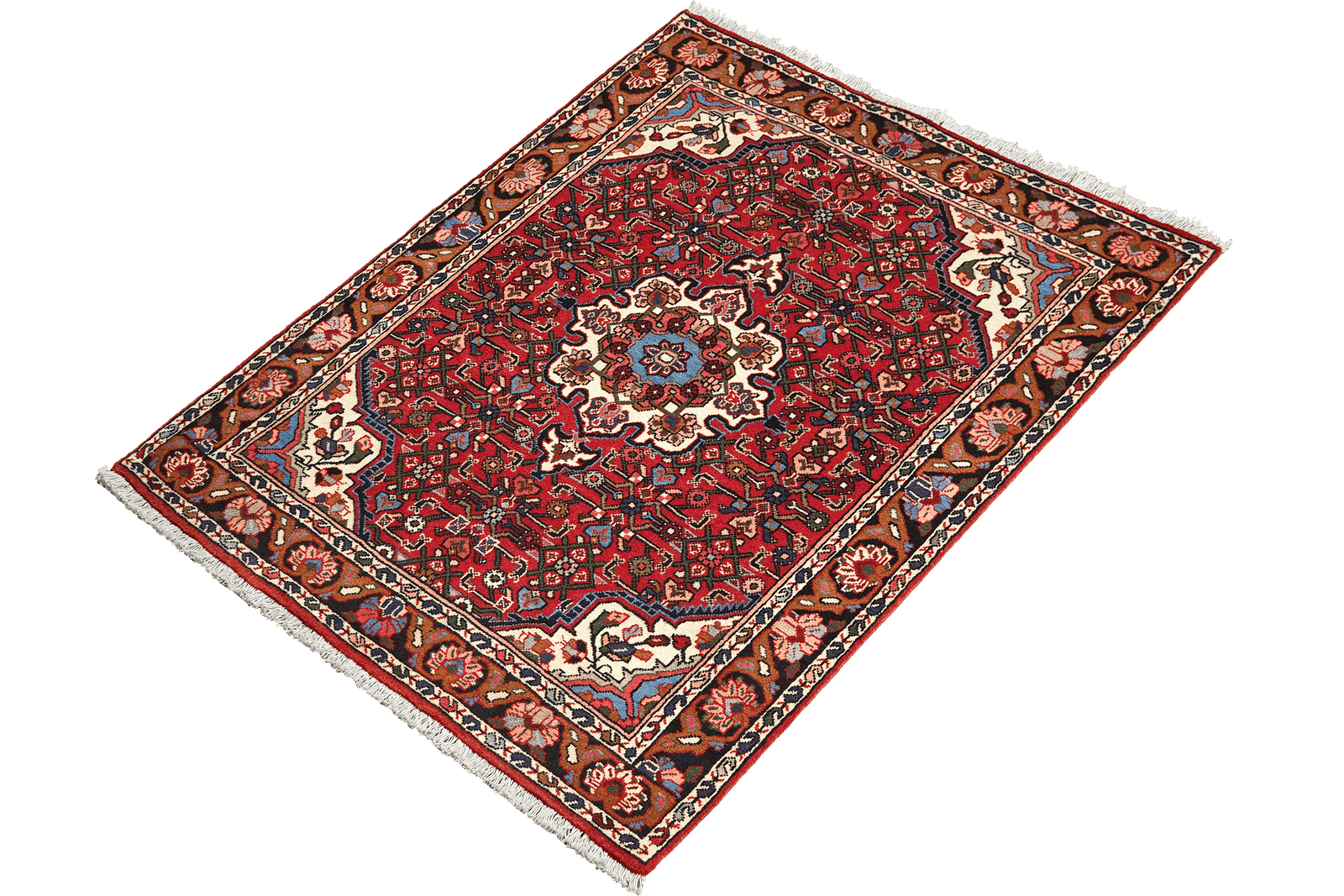 Bidjar Zandjan — Hand-knotted, 103x150 cm, Red, 100% Virgin Wool | View 5