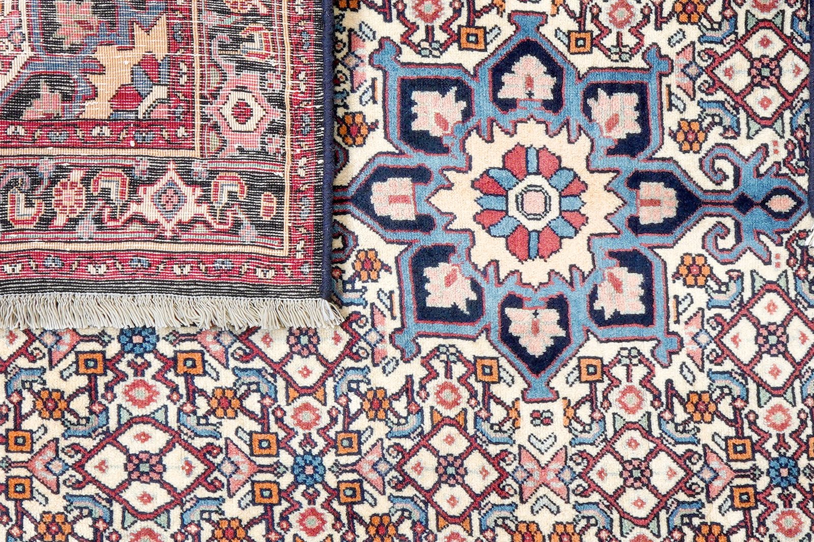 Bidjar Zandjan — Hand-knotted, 100x150 cm, Beige, 100% Virgin Wool | View 7