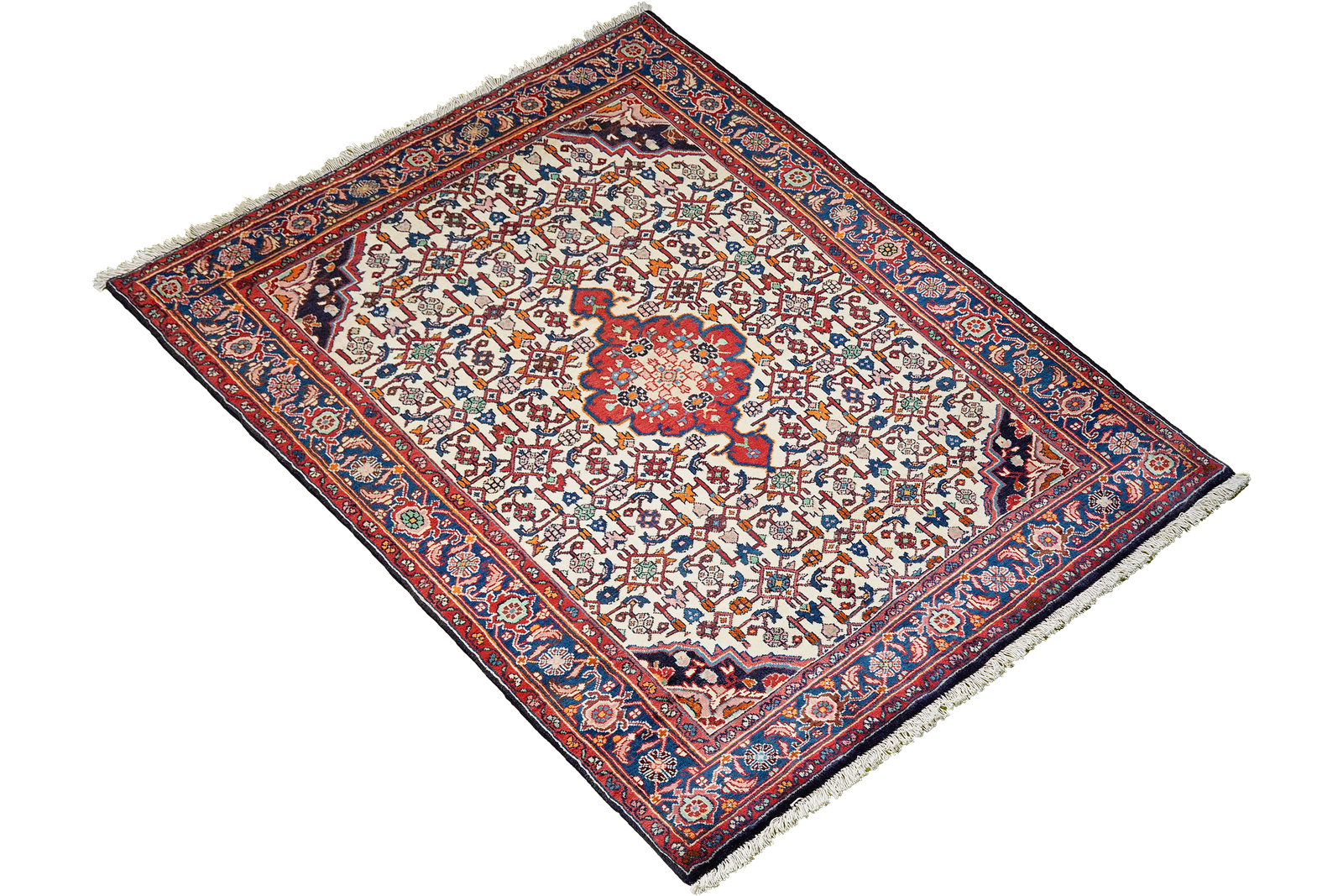 Bidjar Zandjan — Hand-knotted, 111x160 cm, Beige, 100% Virgin Wool | View 4