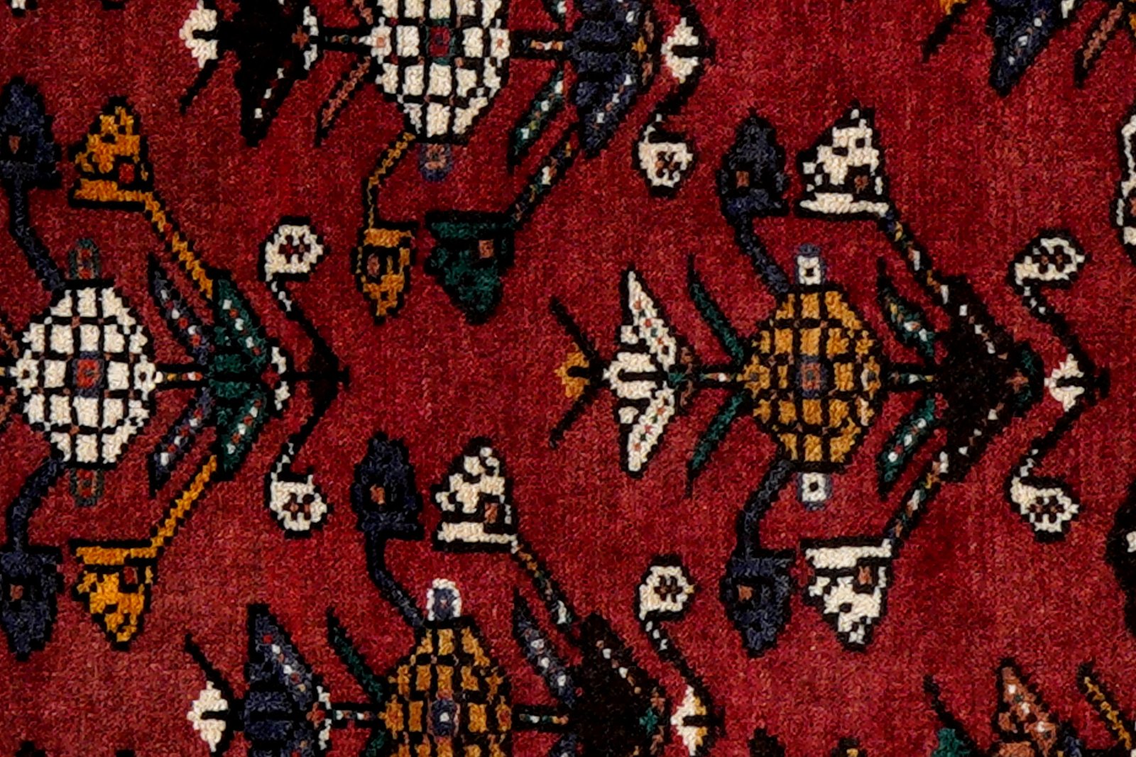 Nasrabad — Hand-knotted, 96x120 cm, Red, 100% Virgin Wool | View 6
