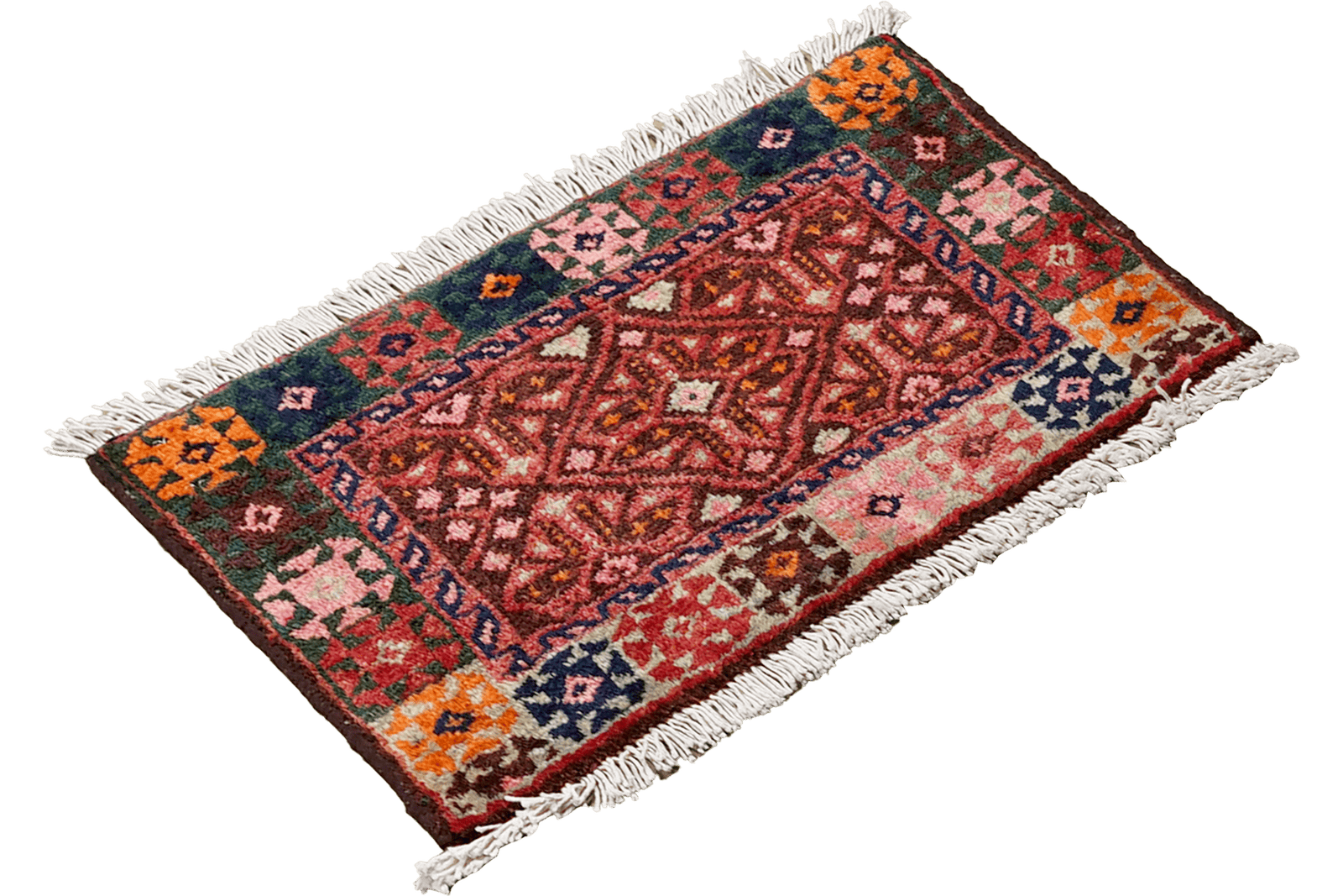Gashgai — Hand-knotted, 51x32 cm, Multicolor, 100% Virgin Wool | View 4
