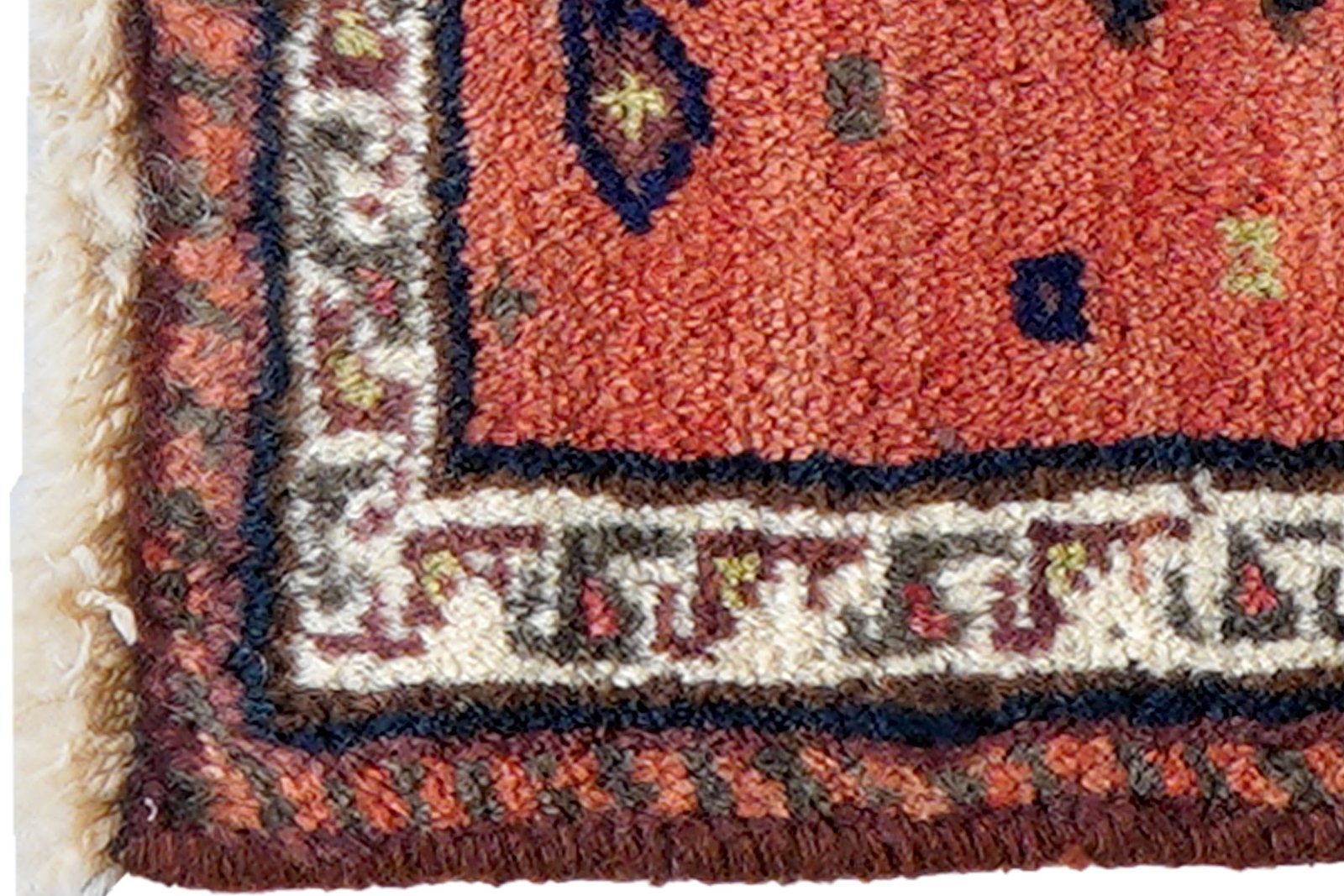 Afshar — Hand-knotted, 45x30 cm, Red, 100% Virgin Wool | View 3
