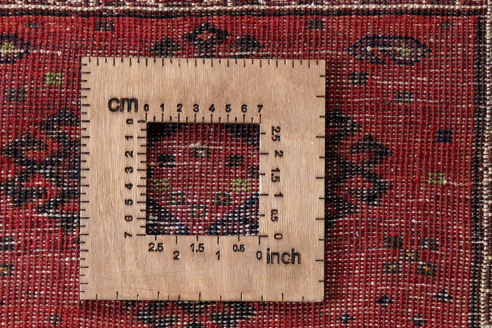 Afshar — Hand-knotted, 45x30 cm, Red, 100% Virgin Wool | View 8