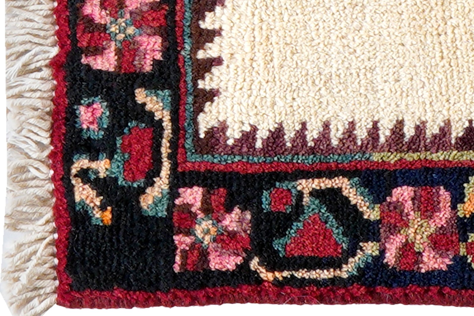 Afshar — Hand-knotted, 45x35 cm, Beige, 100% Virgin Wool | View 3