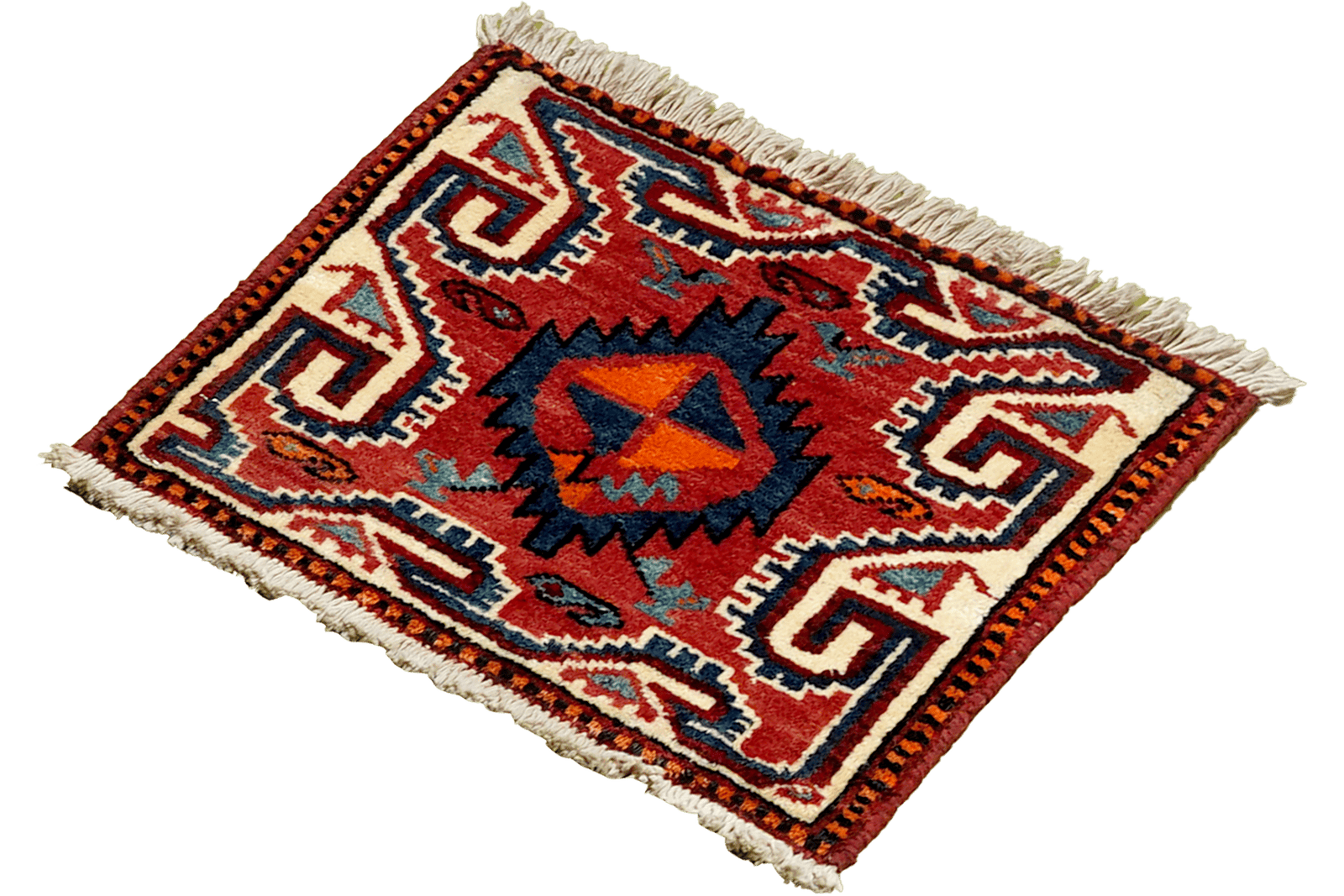Afshar — Hand-knotted, 40x33 cm, Multicolor, 100% Virgin Wool | View 5