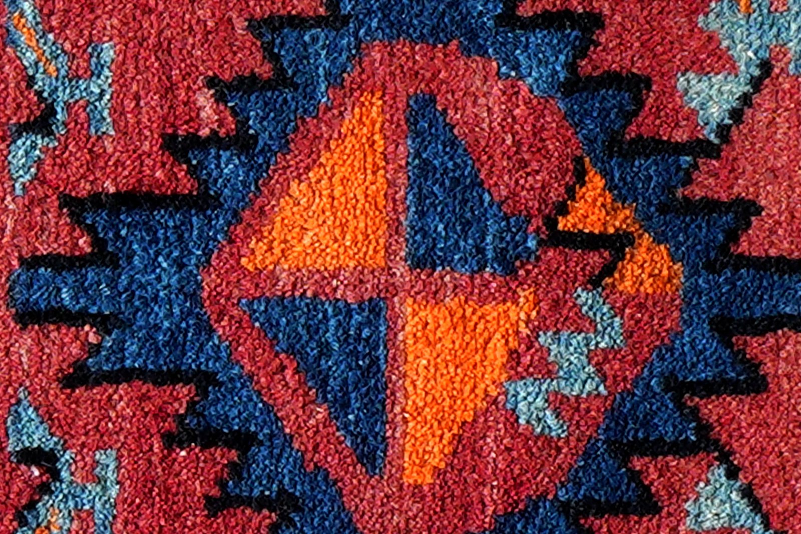 Afshar — Hand-knotted, 40x33 cm, Multicolor, 100% Virgin Wool | View 6