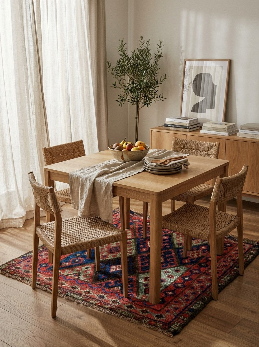 Gashgai — Hand-knotted, 66x62 cm, Multicolor, 100% Virgin Wool | Detail view