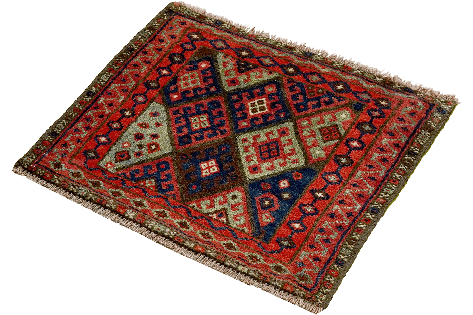 Gashgai — Hand-knotted, 66x62 cm, Multicolor, 100% Virgin Wool | View 5