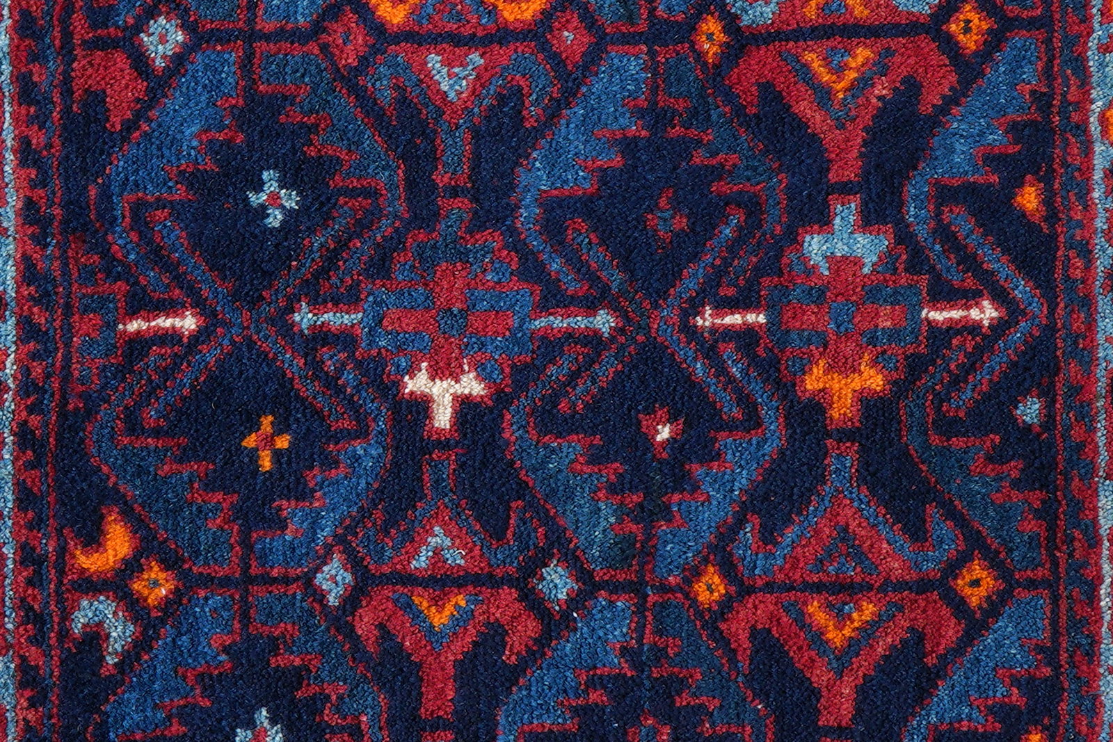 Afshar — Handgefertigt, 58x84 cm, Blau, 100% Virgin Wool | View 7