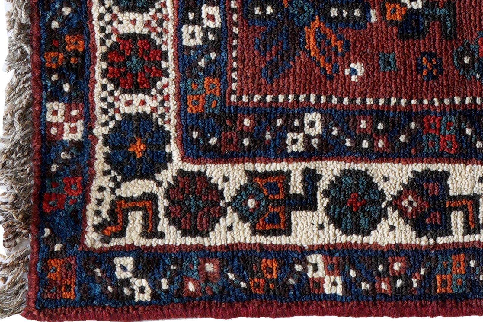 Gashgai — Hand-knotted, 65x59 cm, Red, 100% Virgin Wool | View 3