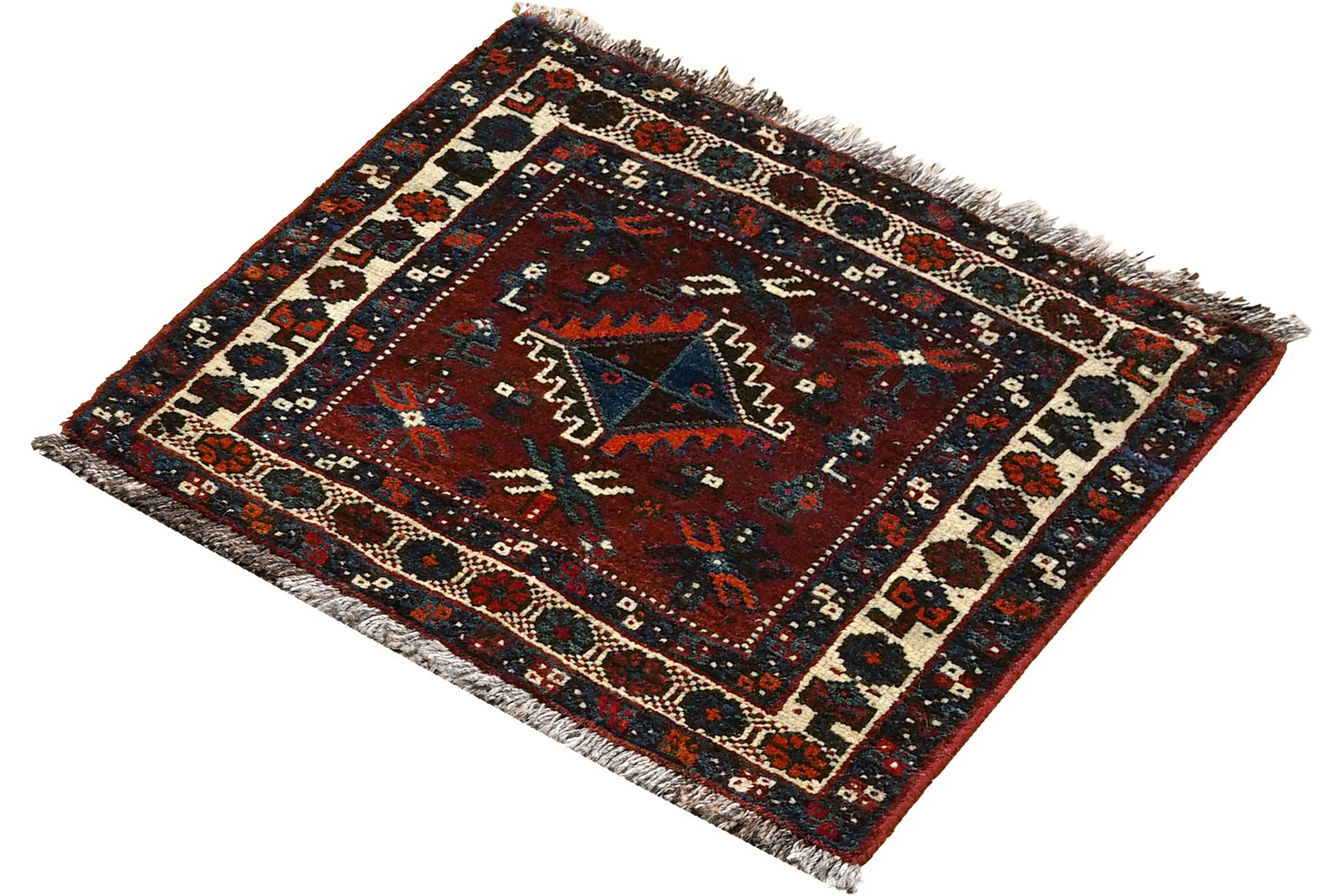 Gashgai — Hand-knotted, 63x57 cm, Multicolor, 100% Virgin Wool | View 5