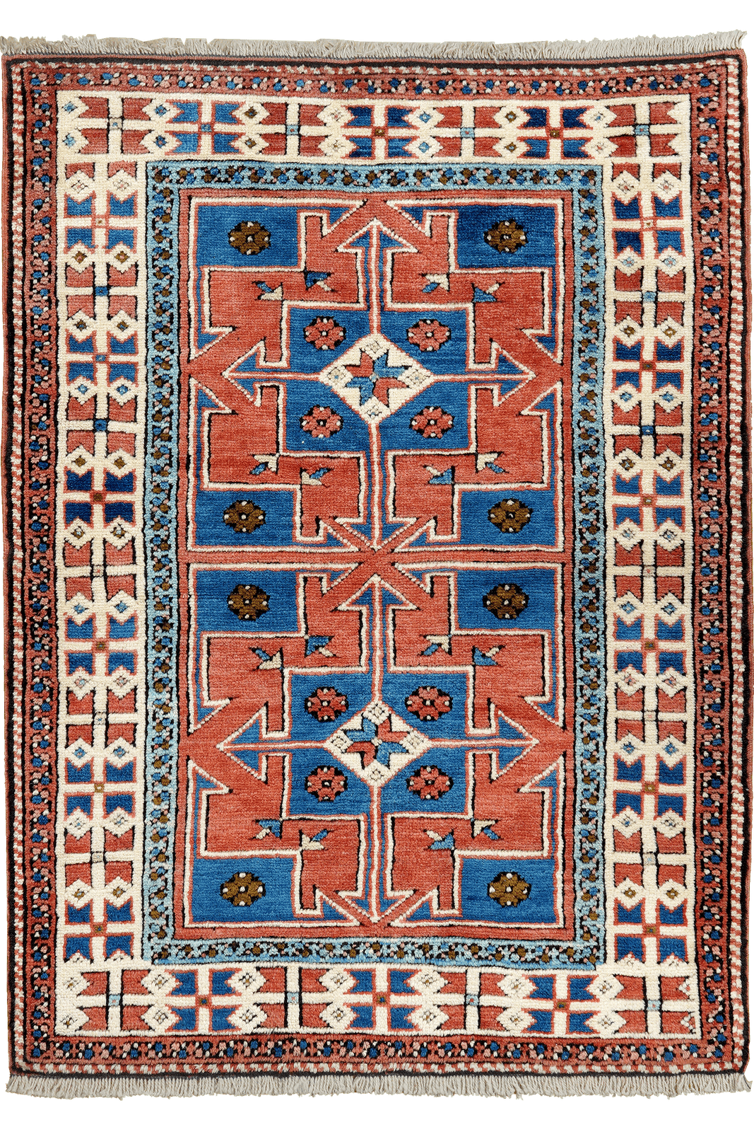 Kars — Hand-knotted, 85x118 cm, Red, 100% Virgin Wool | Main view