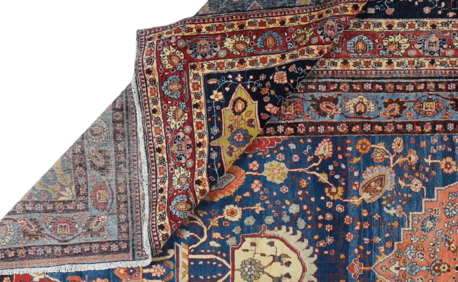 Tabriz — Hand-knotted, 351x410 cm, Multicolor, 100% Virgin Wool | View 5