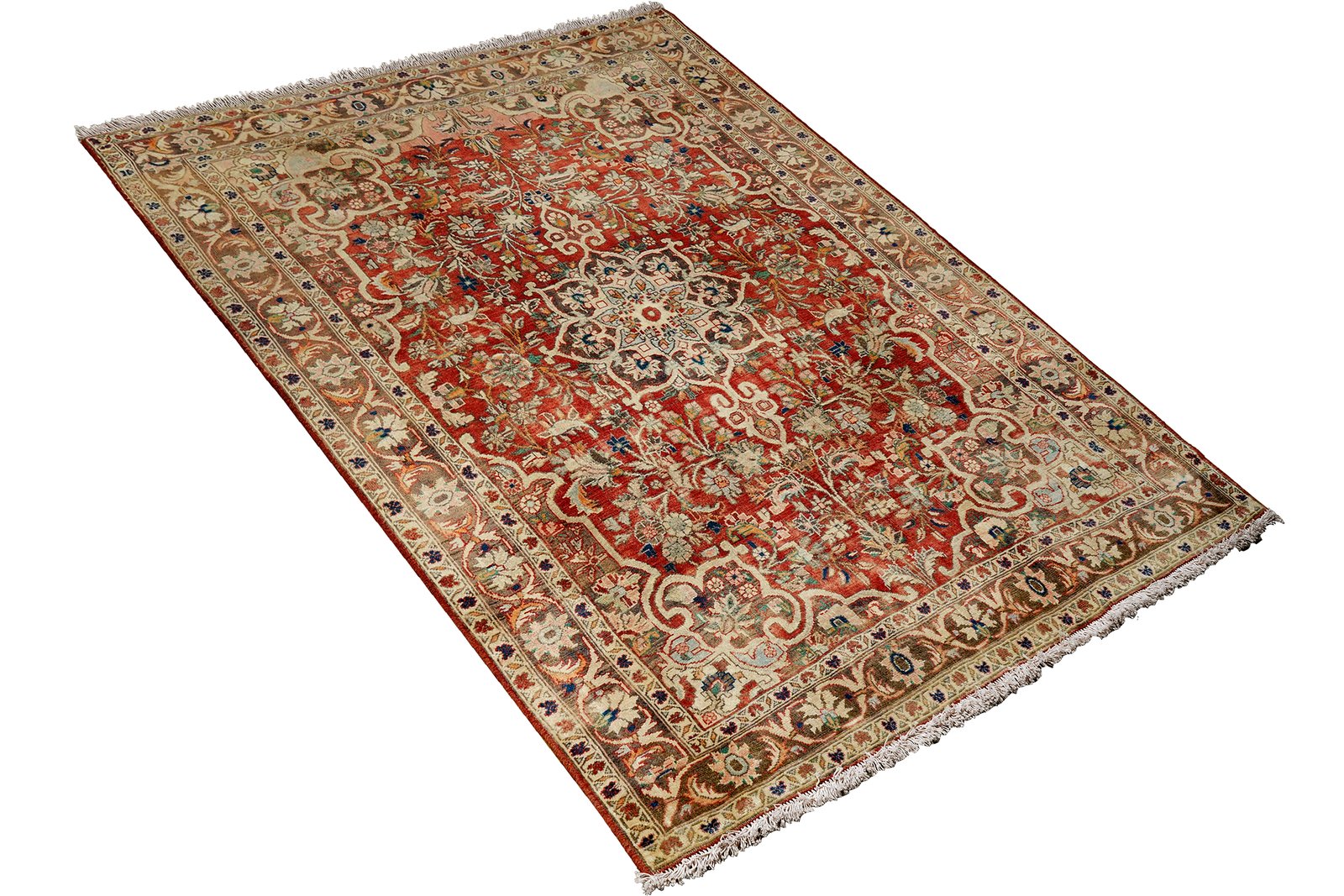 Heritage — Hand-knotted, 108x160 cm, Red, 100% Virgin Wool | View 4