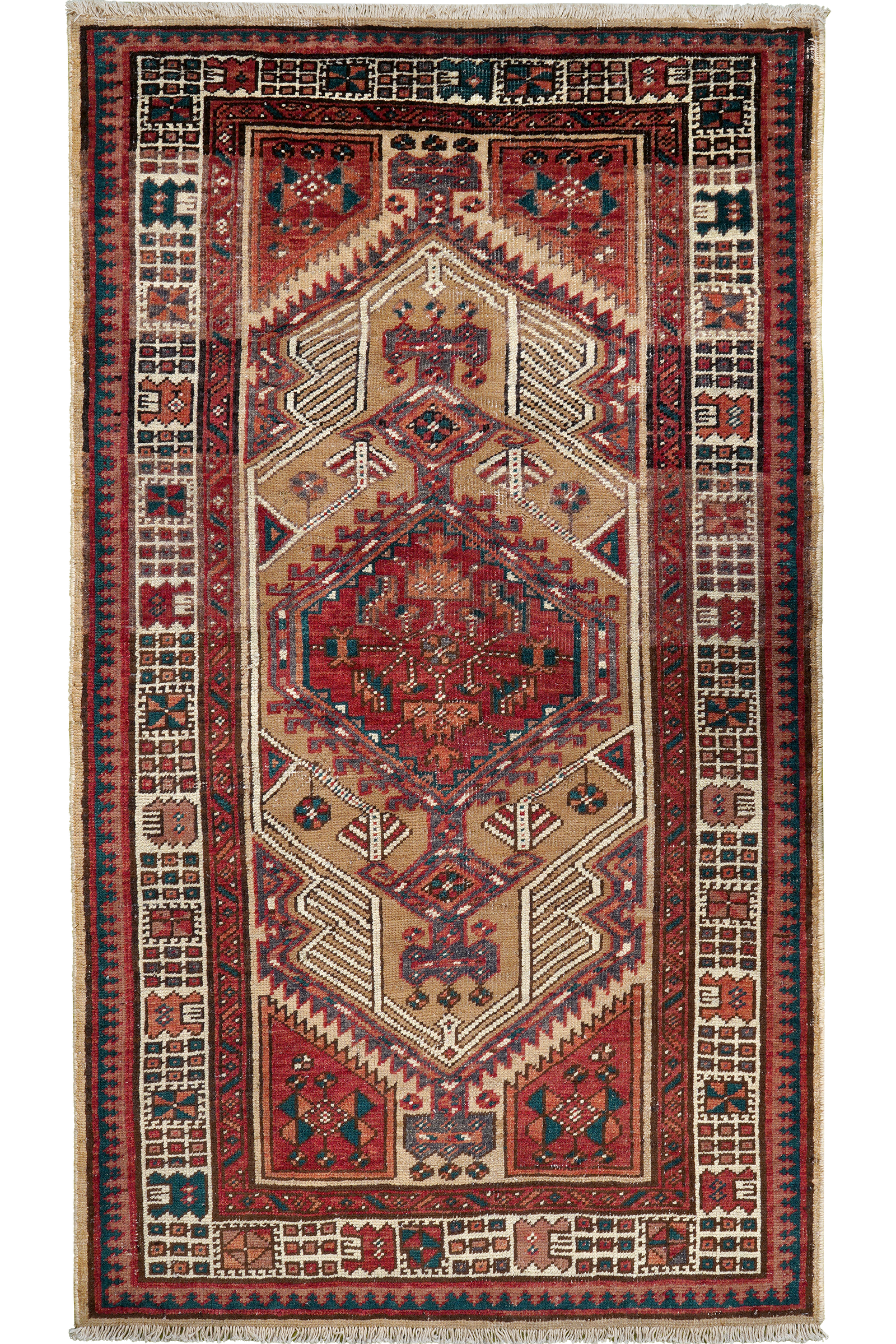 Heritage Zand — Handgefertigt, 175x101 cm, Beige, 100% Virgin Wool | Main view