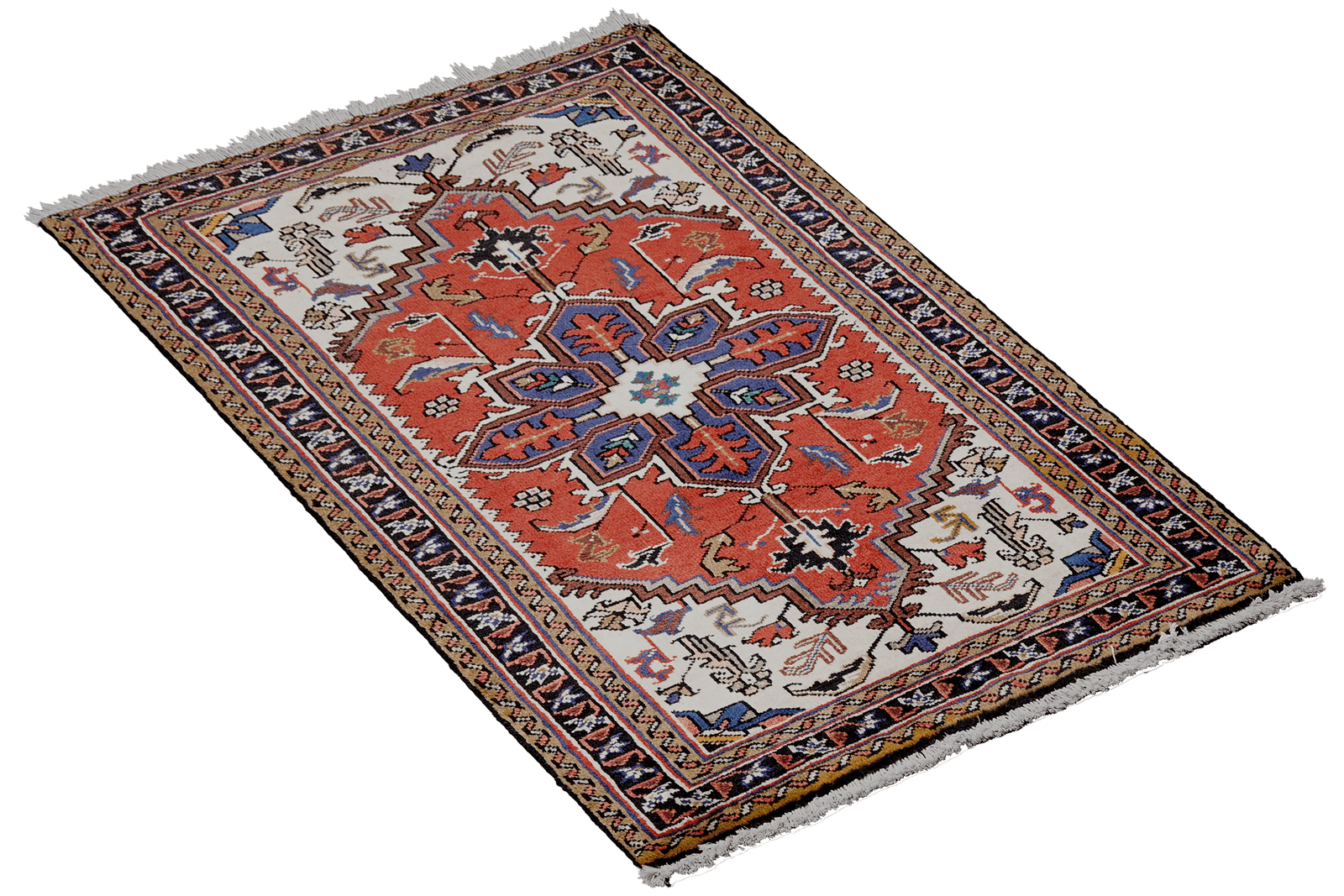 Mehrewan — Hand-knotted, 97x145 cm, Red, 100% Virgin Wool | View 4