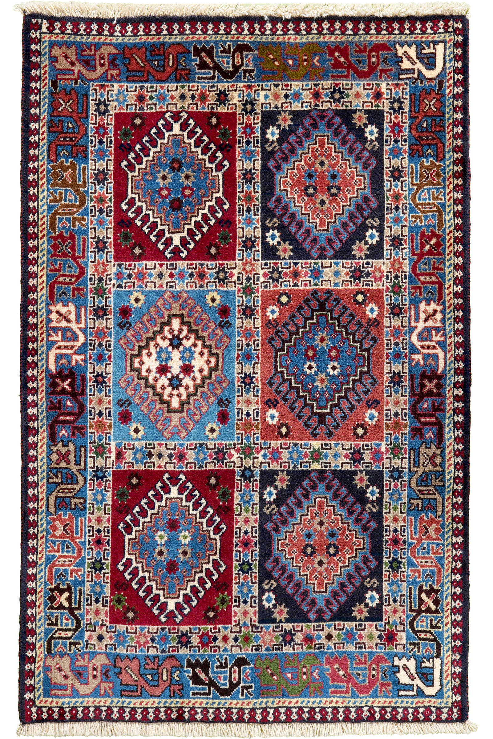 Yalameh — Hand-knotted, 80x129 cm, Multicolor, 100% Virgin Wool | Main view