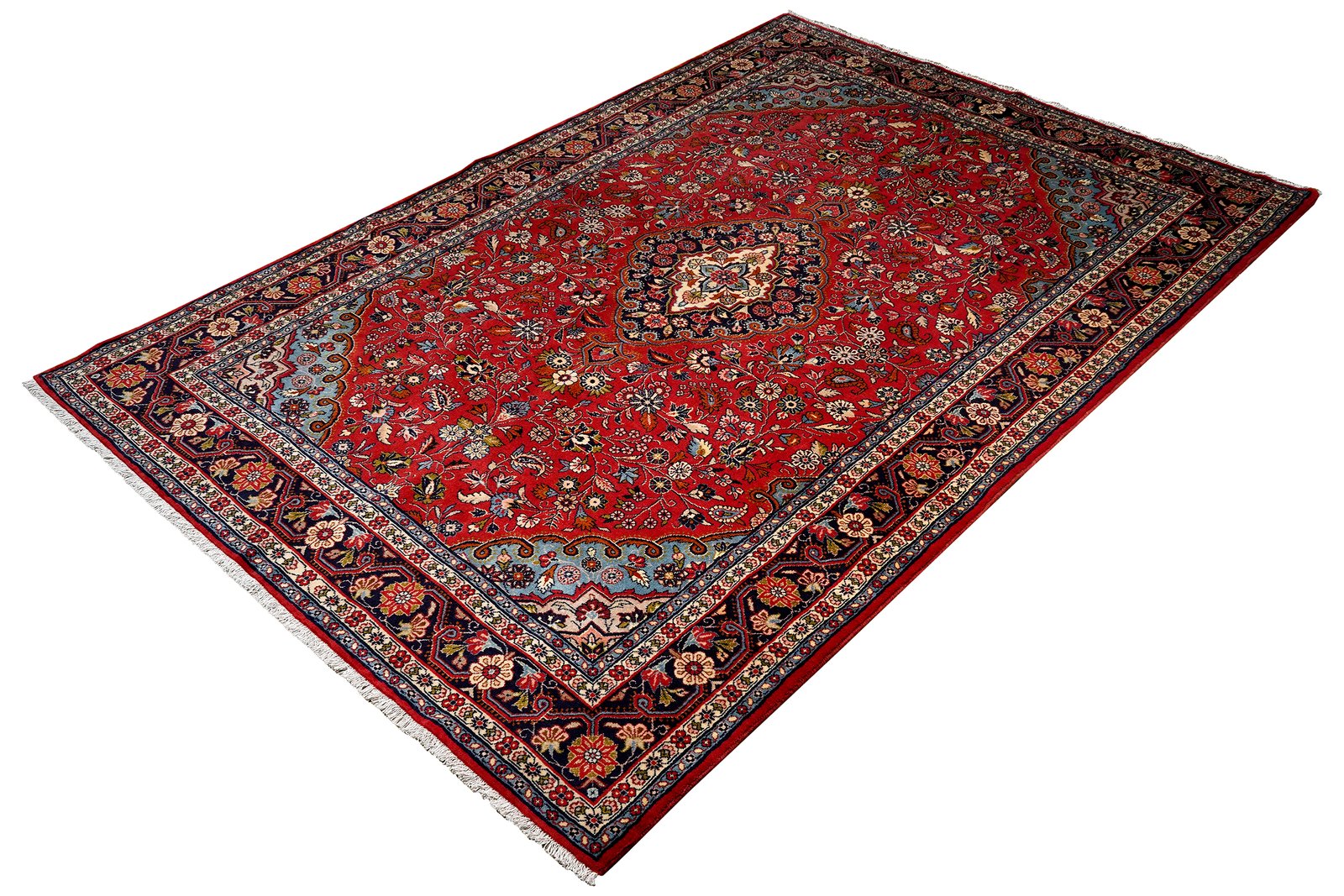 Mehreban — Hand-knotted, 208x310 cm, Red, 100% Virgin Wool | View 5