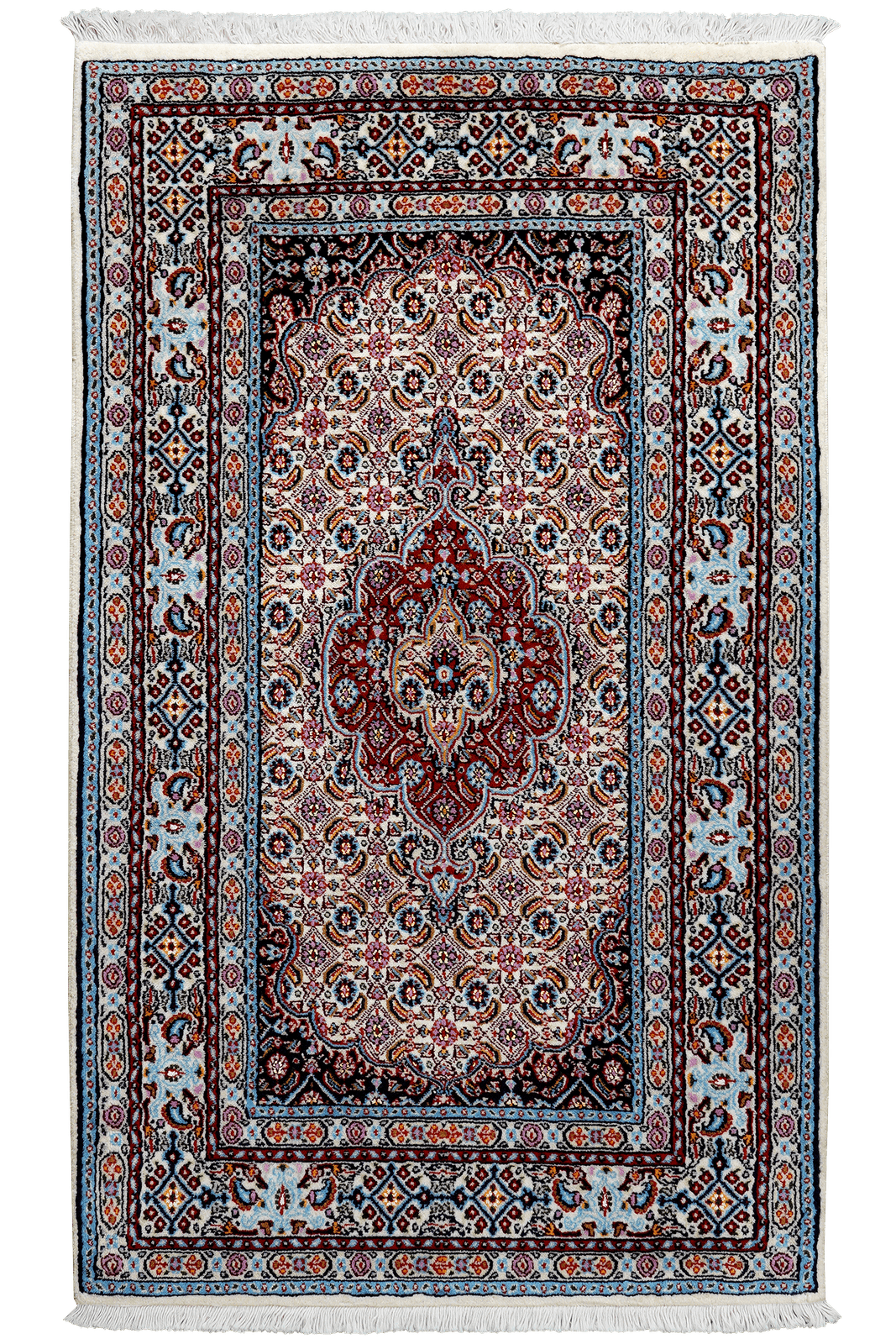 Moud Mahi — Hand-knotted, 78x128 cm, Beige, 100% Virgin Wool | Main view