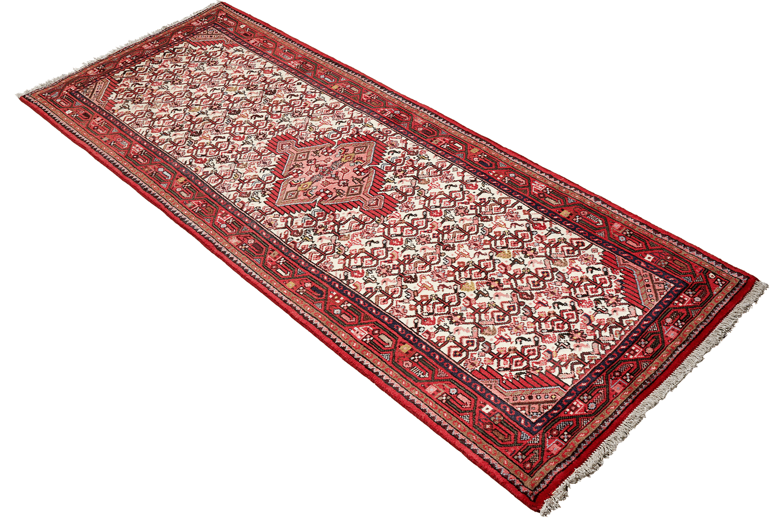 Assadabad — Hand-knotted, 79x209 cm, Beige, 100% Virgin Wool | View 4