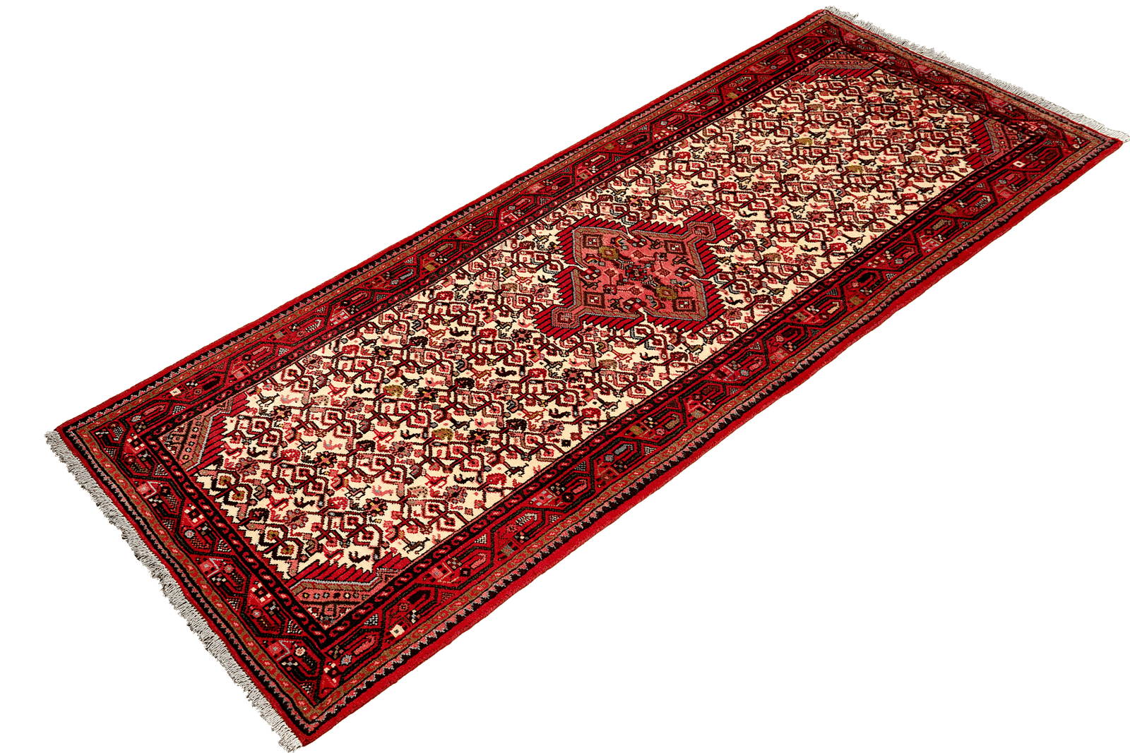 Assadabad — Hand-knotted, 79x209 cm, Beige, 100% Virgin Wool | View 5
