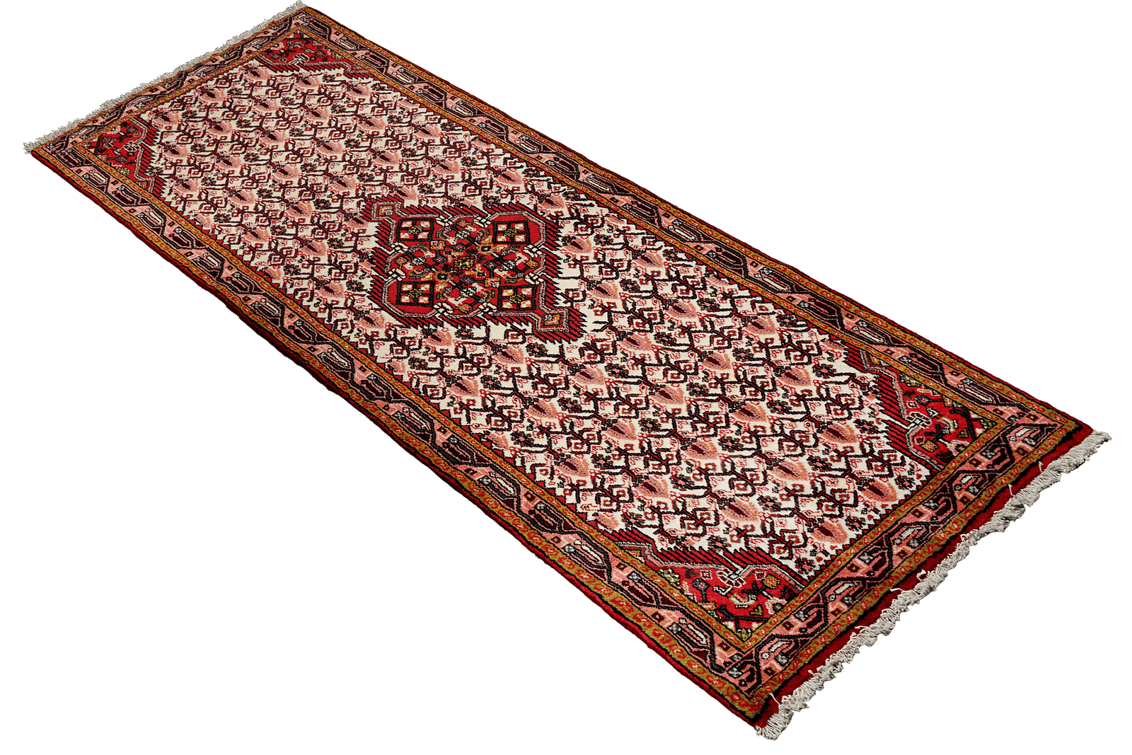 Assadabad — Hand-knotted, 74x185 cm, Beige, 100% Virgin Wool | View 4